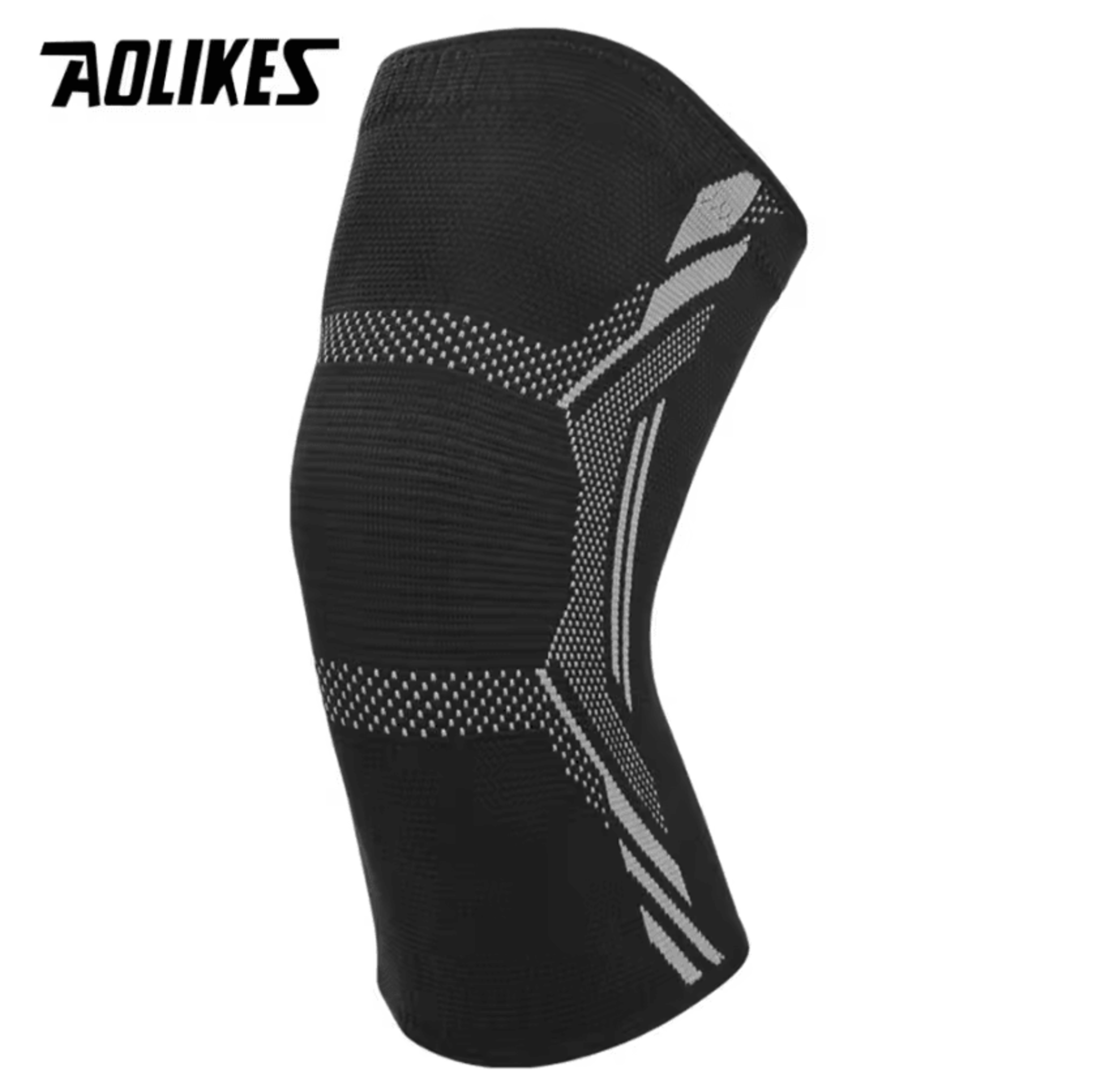 AOLIKES Compression Knee Brace NonSlip Knee Support Sleeve For Running Cycling  Fitness 4
