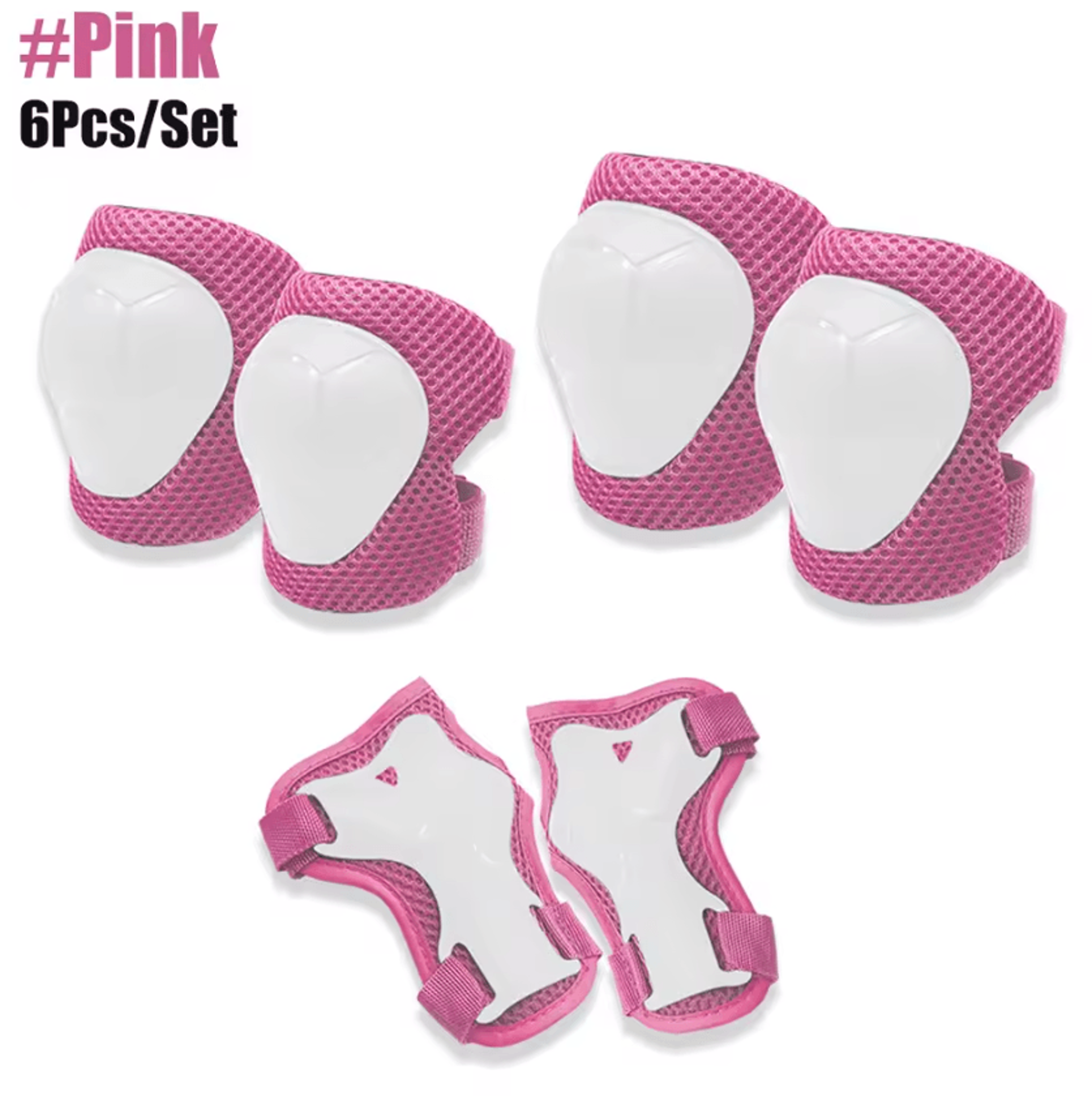 Kids Protective Gear Set 6Piece Knee Pads Elbow Pads And Wrist Guards For Skating Cycling And Outdo 3