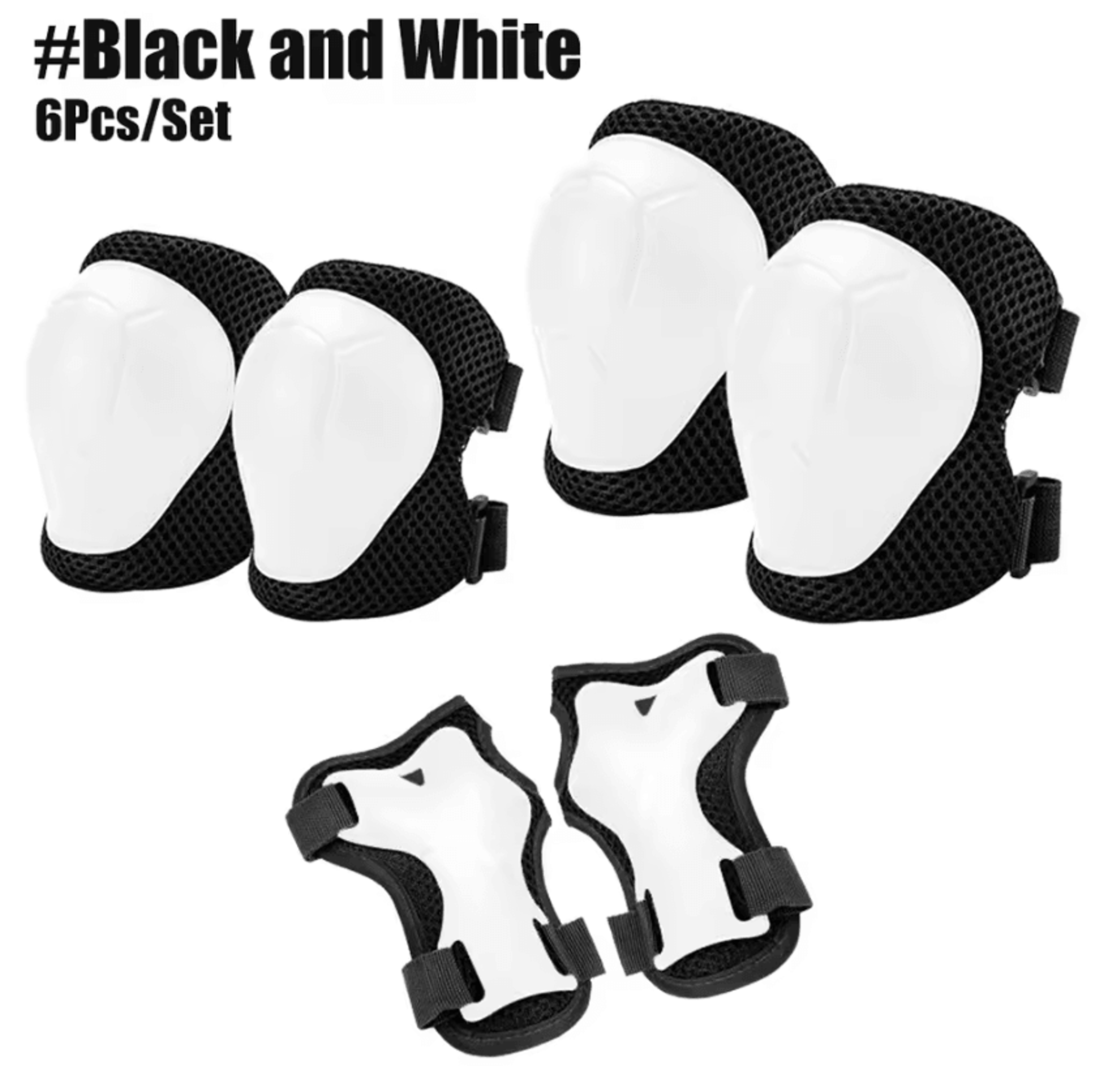 Kids Protective Gear Set 6Piece Knee Pads Elbow Pads And Wrist Guards For Skating Cycling And Outdo 6