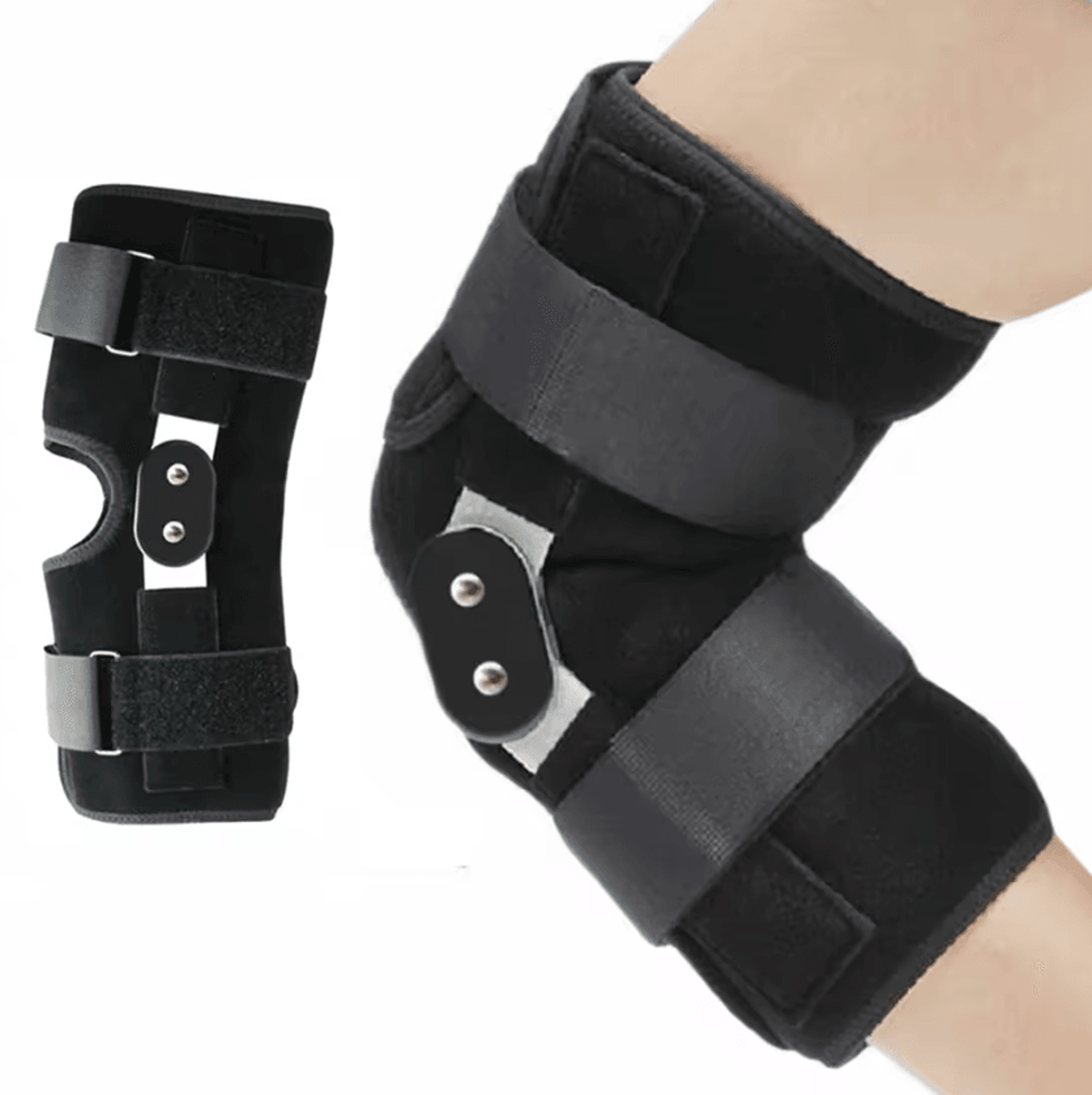 Professional Knee Brace With Aluminum Side Stabilizers For Meniscus And Arthritis Support 4