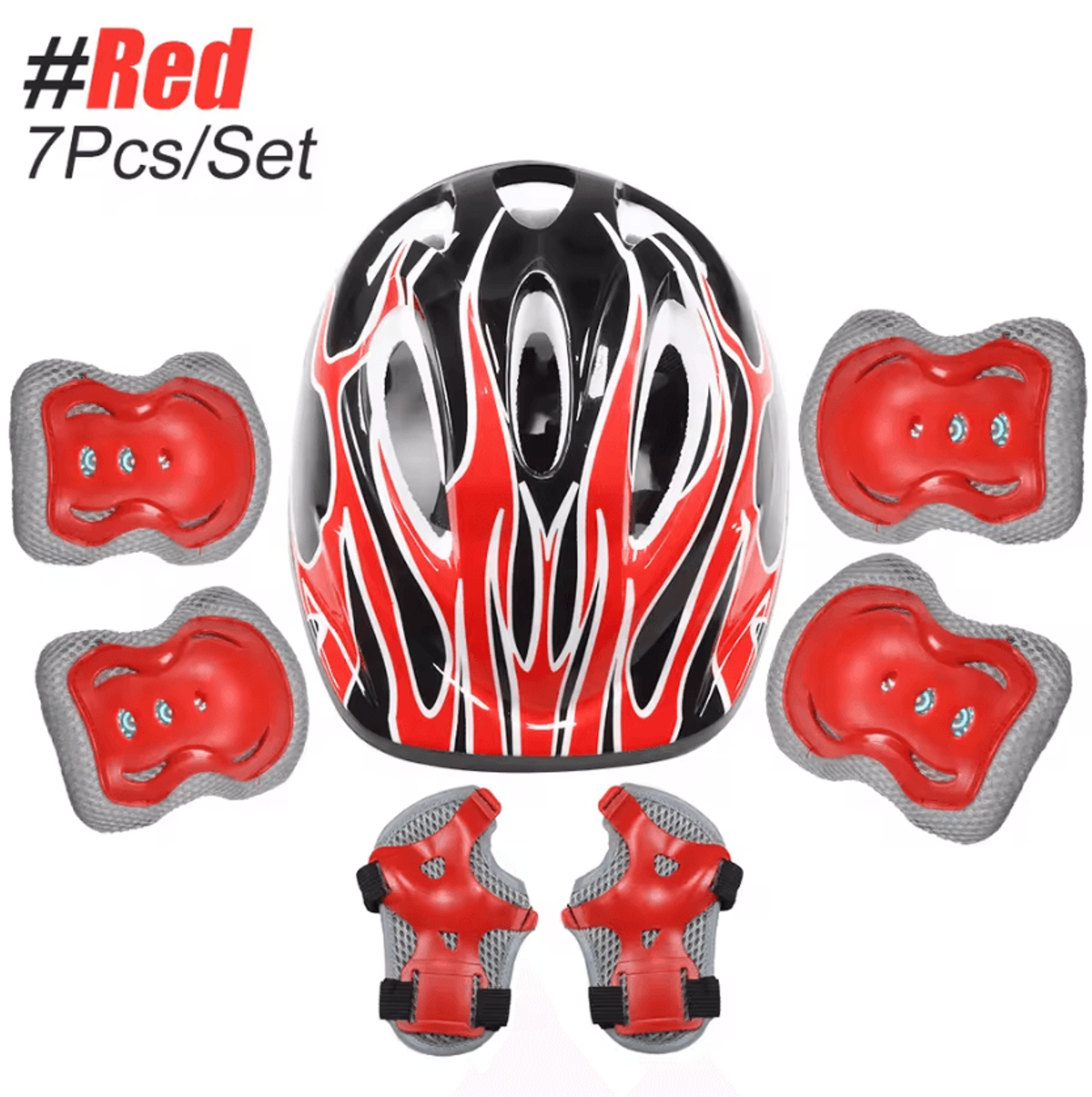 6 Piece Knee Elbow Pads And Wrist Guards Set For Cycling Skating And Outdoor Sports 4