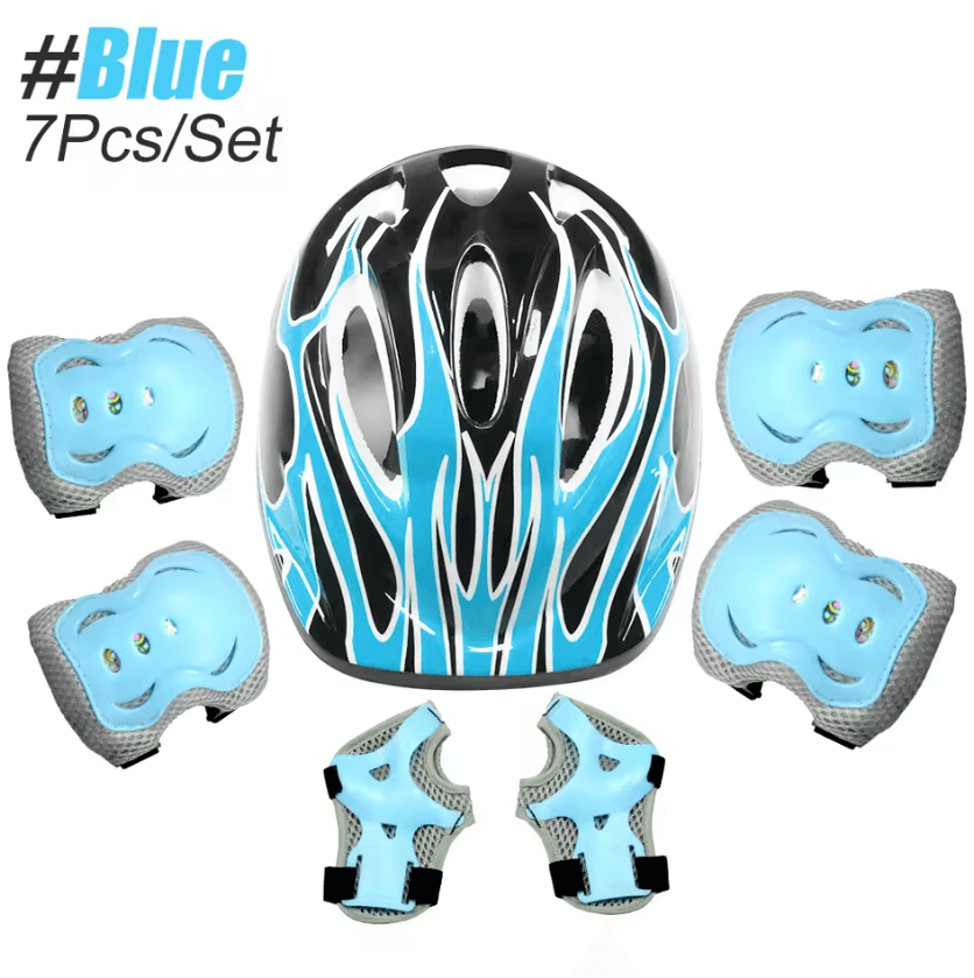 6 Piece Knee Elbow Pads And Wrist Guards Set For Cycling Skating And Outdoor Sports 5