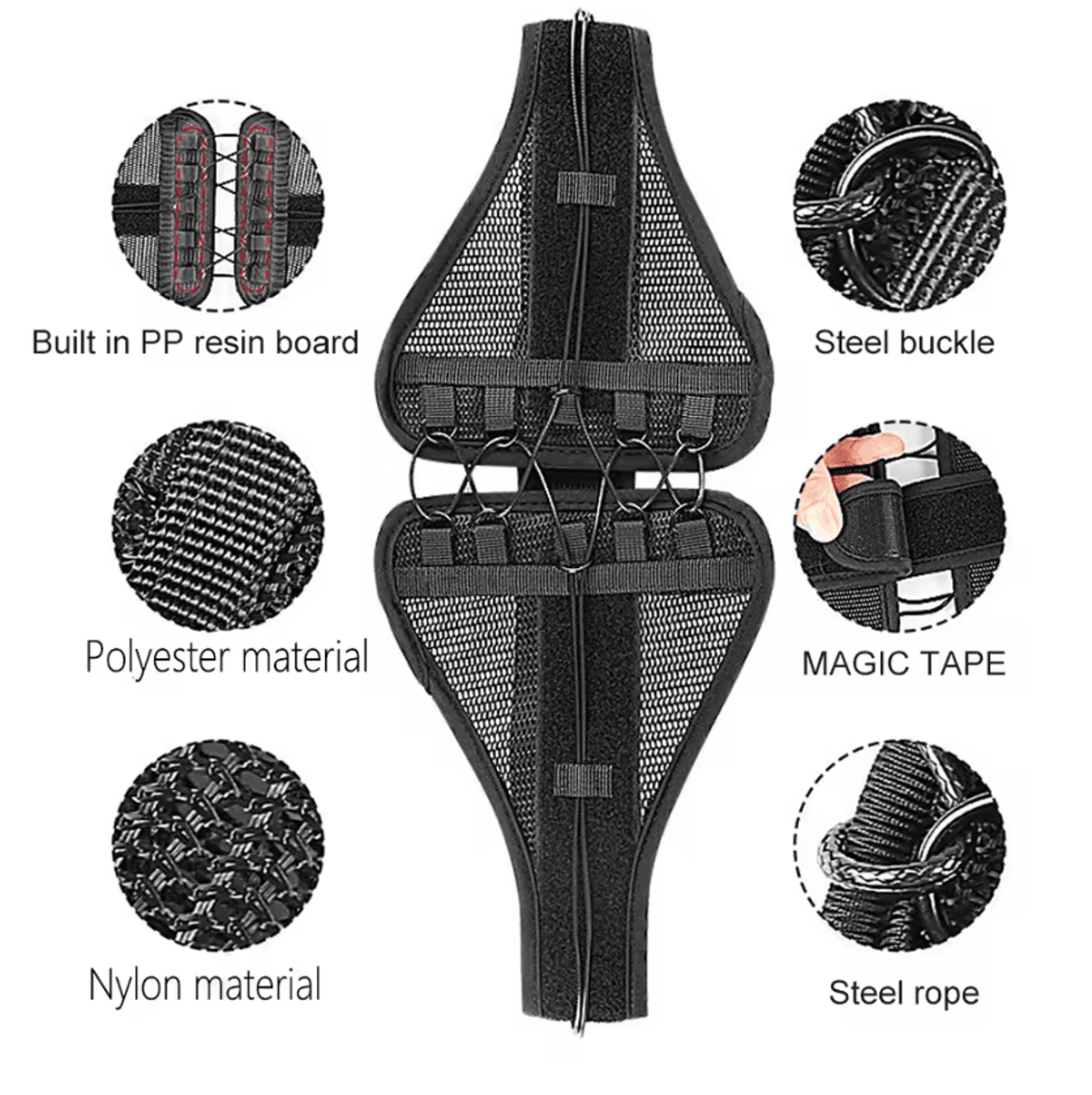Adjustable Lower Back Brace With Pulley System For Lumbar Support And Compression 2