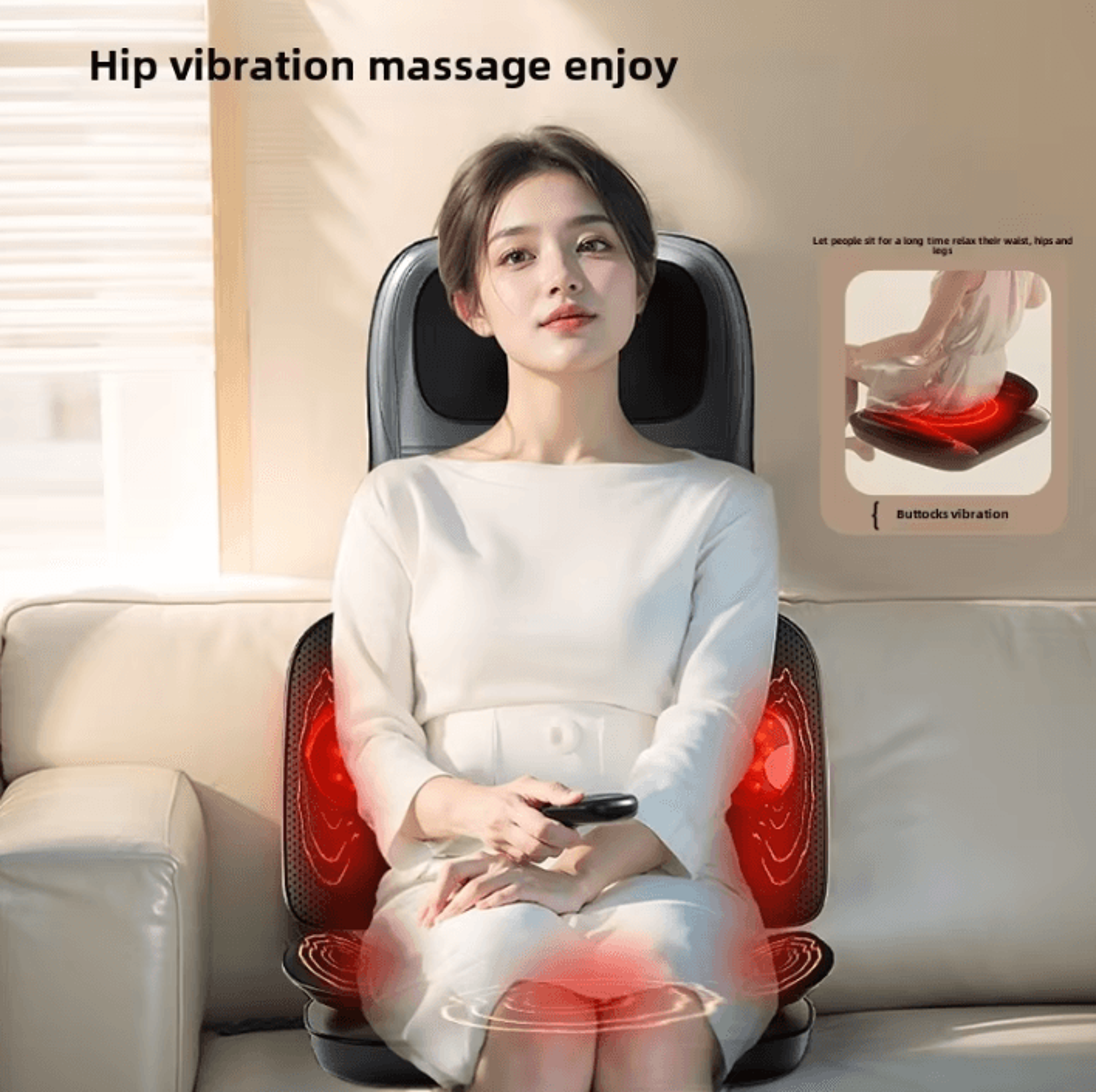 Full Body Massage Seat Cushion With Heat And Vibration For Chair 3