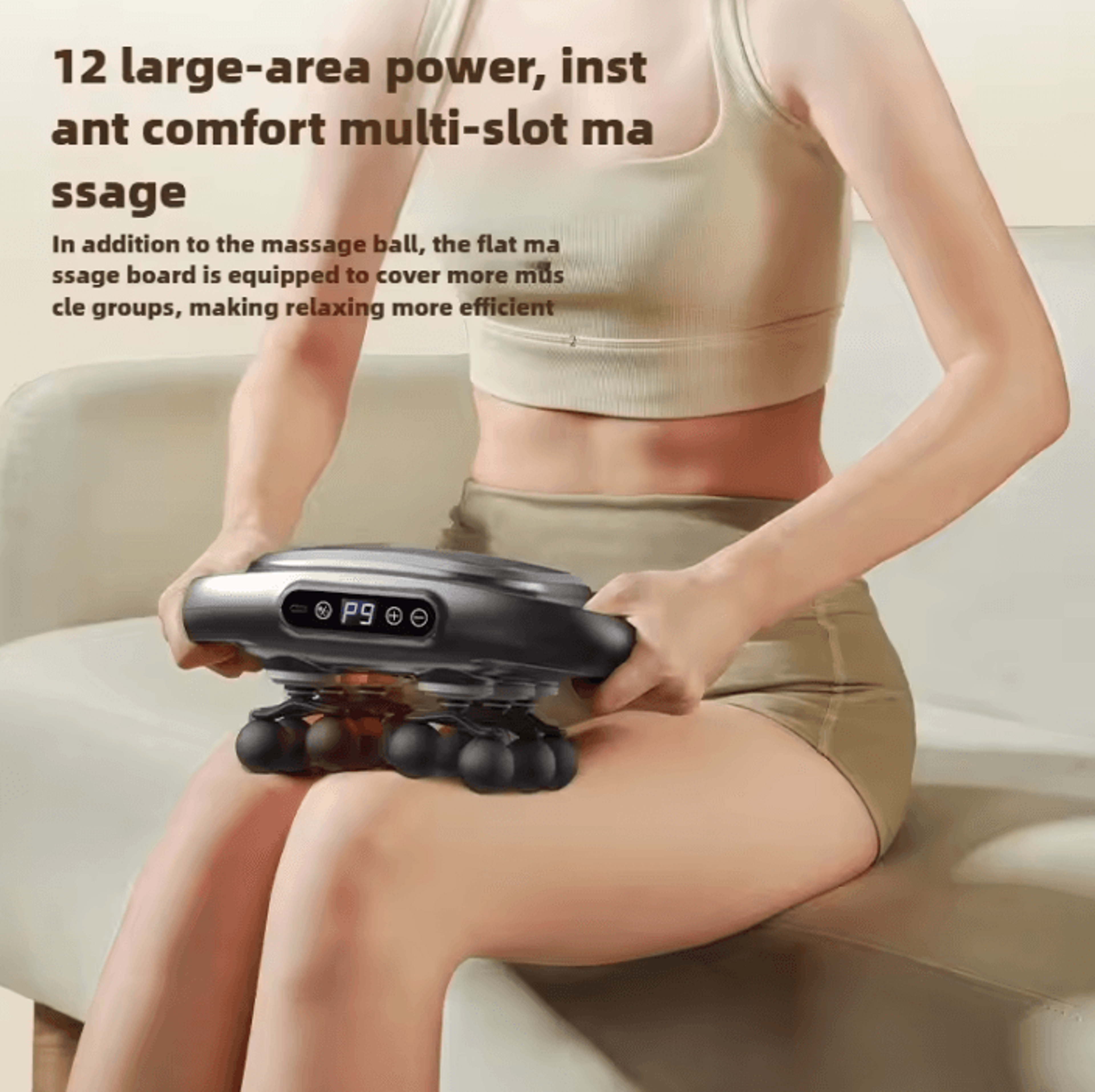 12 Head Deep Tissue Massage Gun  Wireless Percussion Massage Gun For Full Body Muscle Recovery And  1