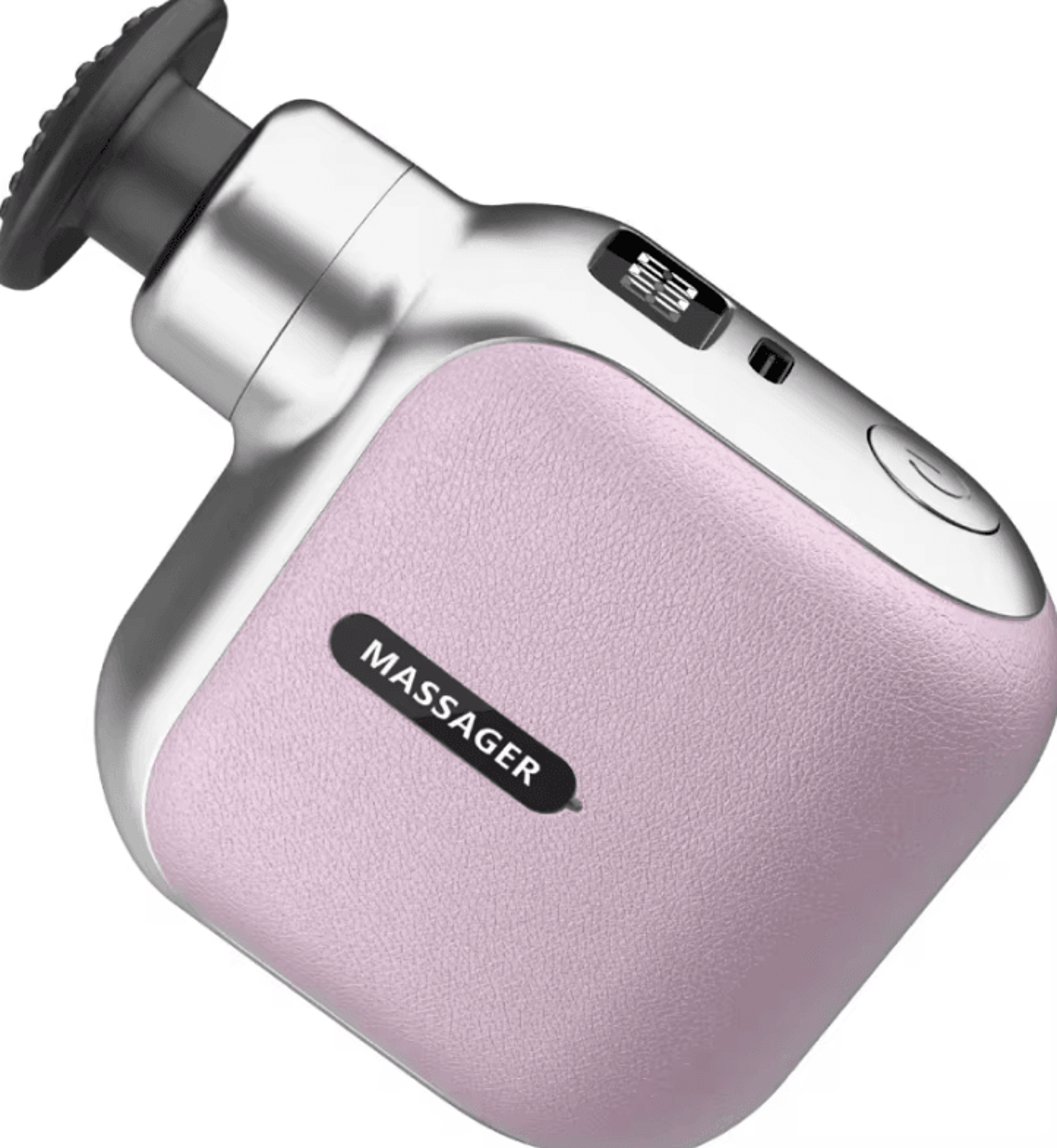 Mini Pocket Fascia Gun With 4 Silicone Heads  Portable Deep Tissue Massage Gun For Quiet Muscle Rec 6