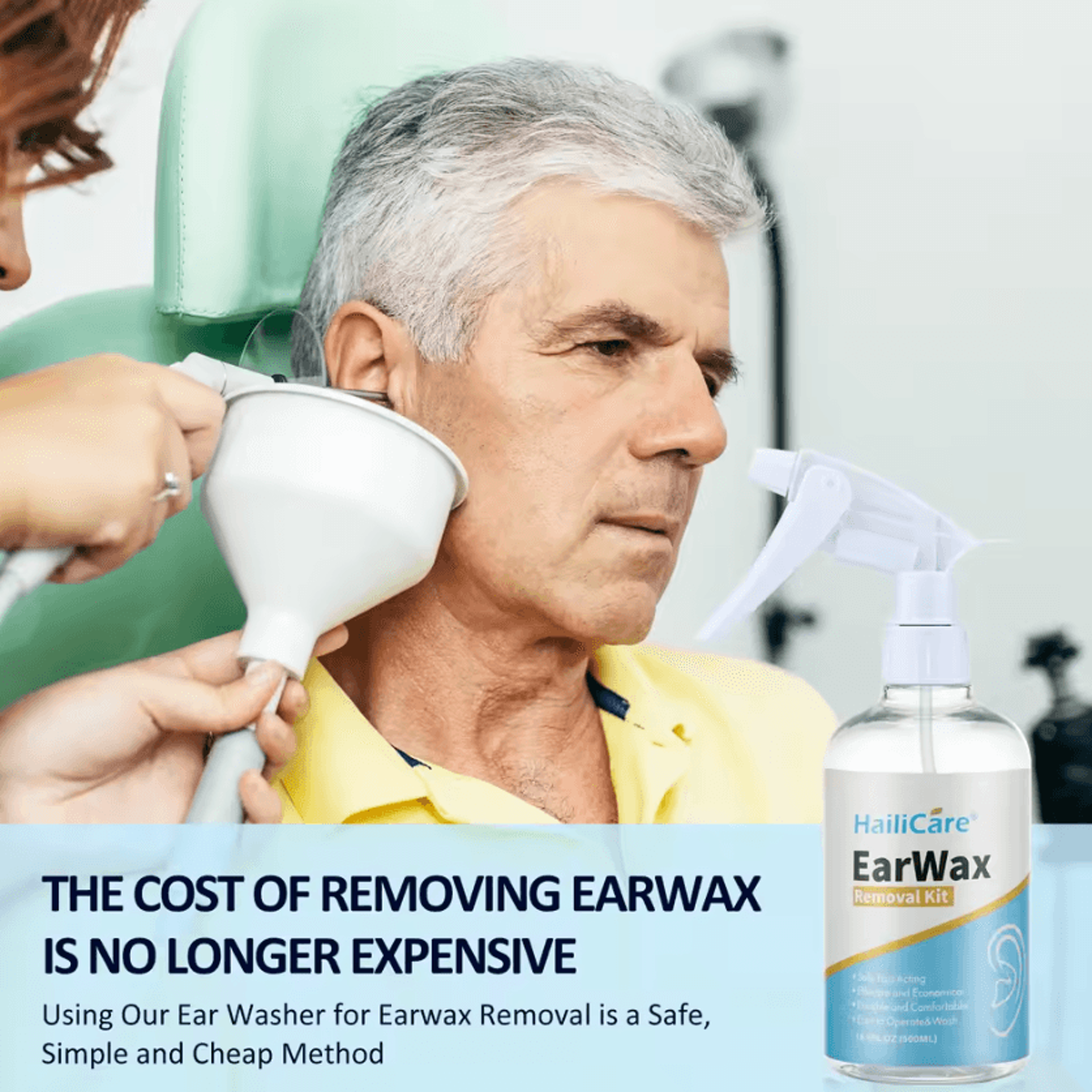 Manual Ear Wax Removal Kit  Ear Irrigation System For Gentle Water Ear Cleaning 2