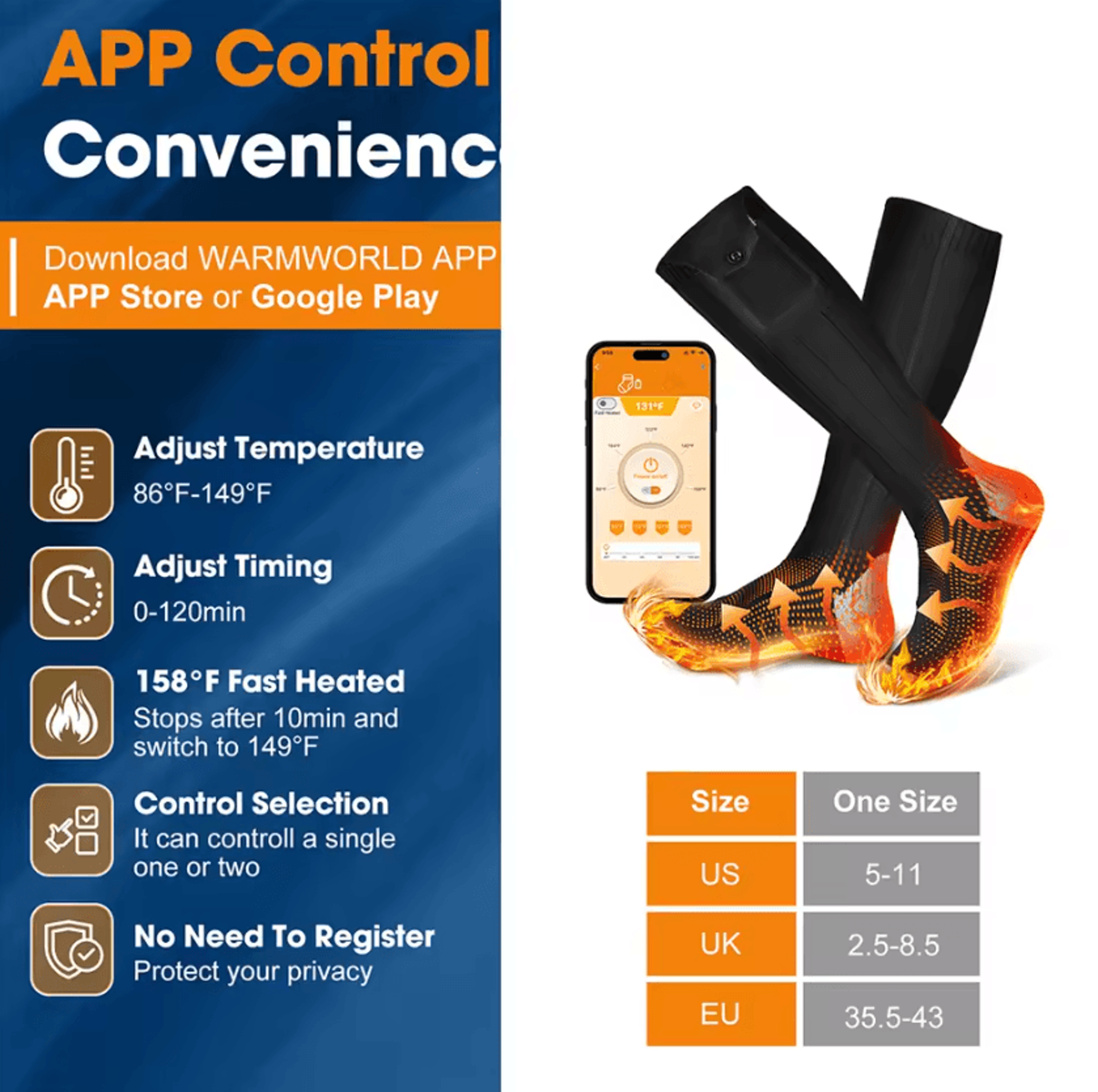 AppControlled Heated Insoles For Warm Feet And Winter Outdoor Comfort 7