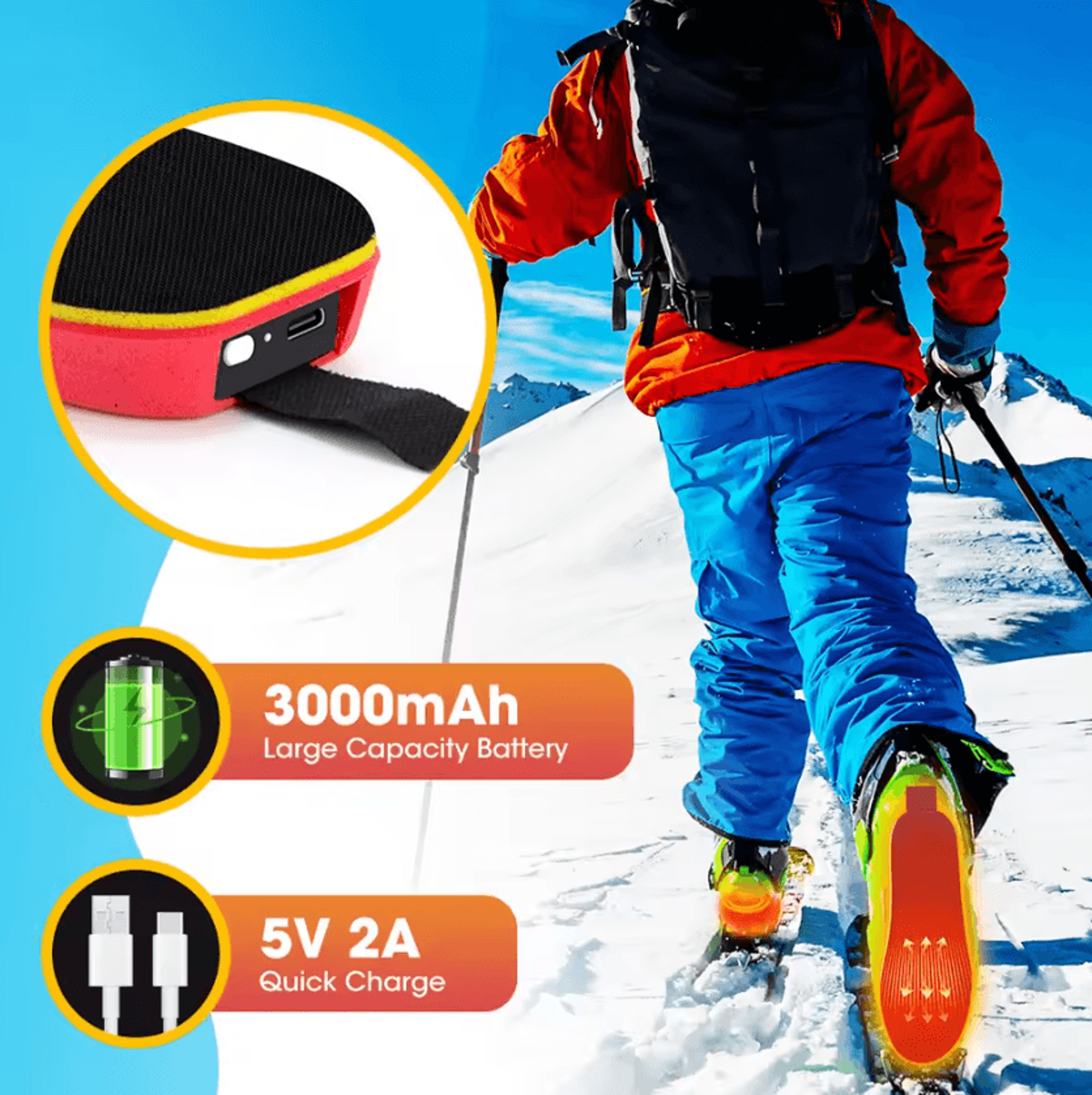 Smart APPControlled Heated Insoles With Wireless Temperature Adjustment 2