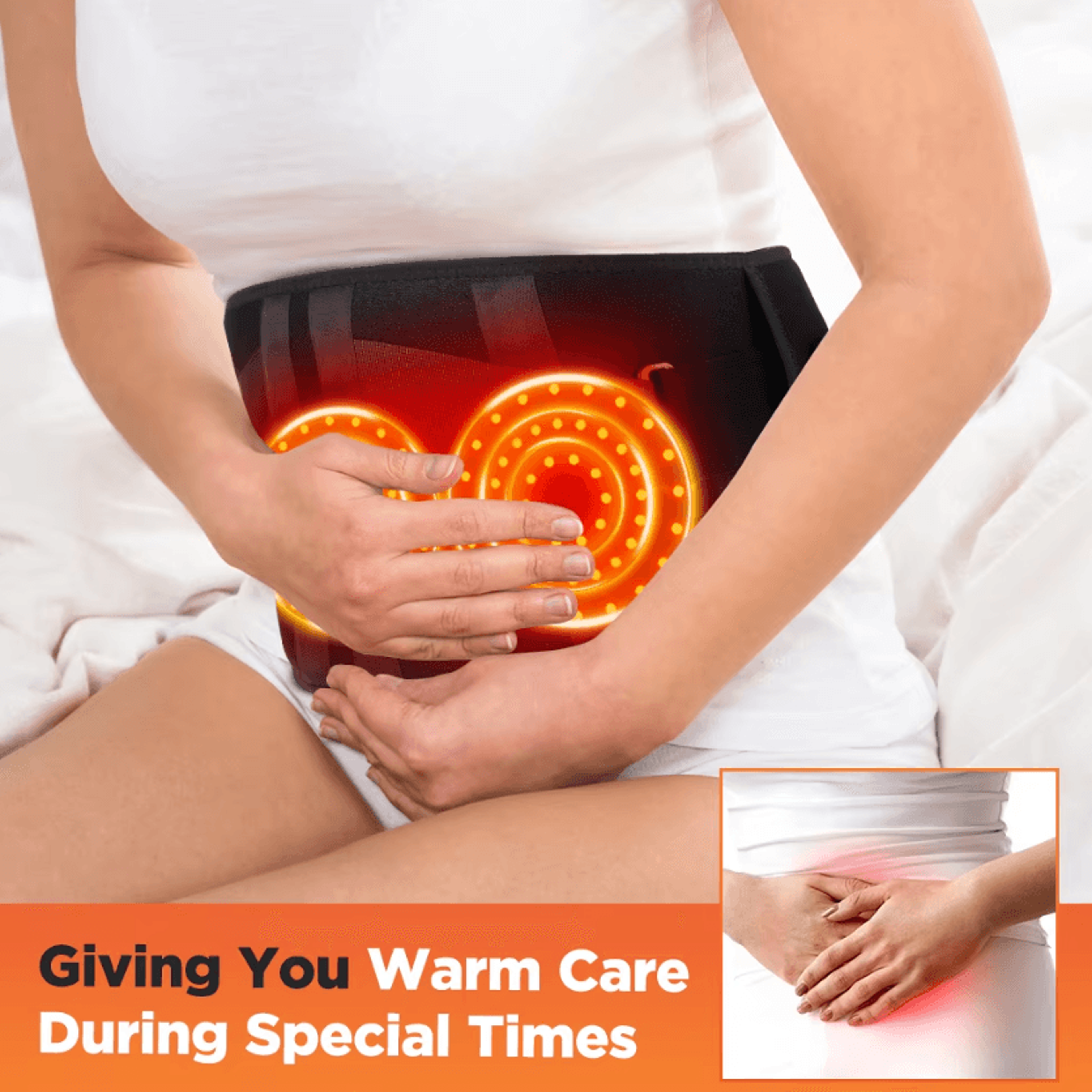 Cordless Red Light Therapy Waist Belt With Heat  Vibration Massage 2