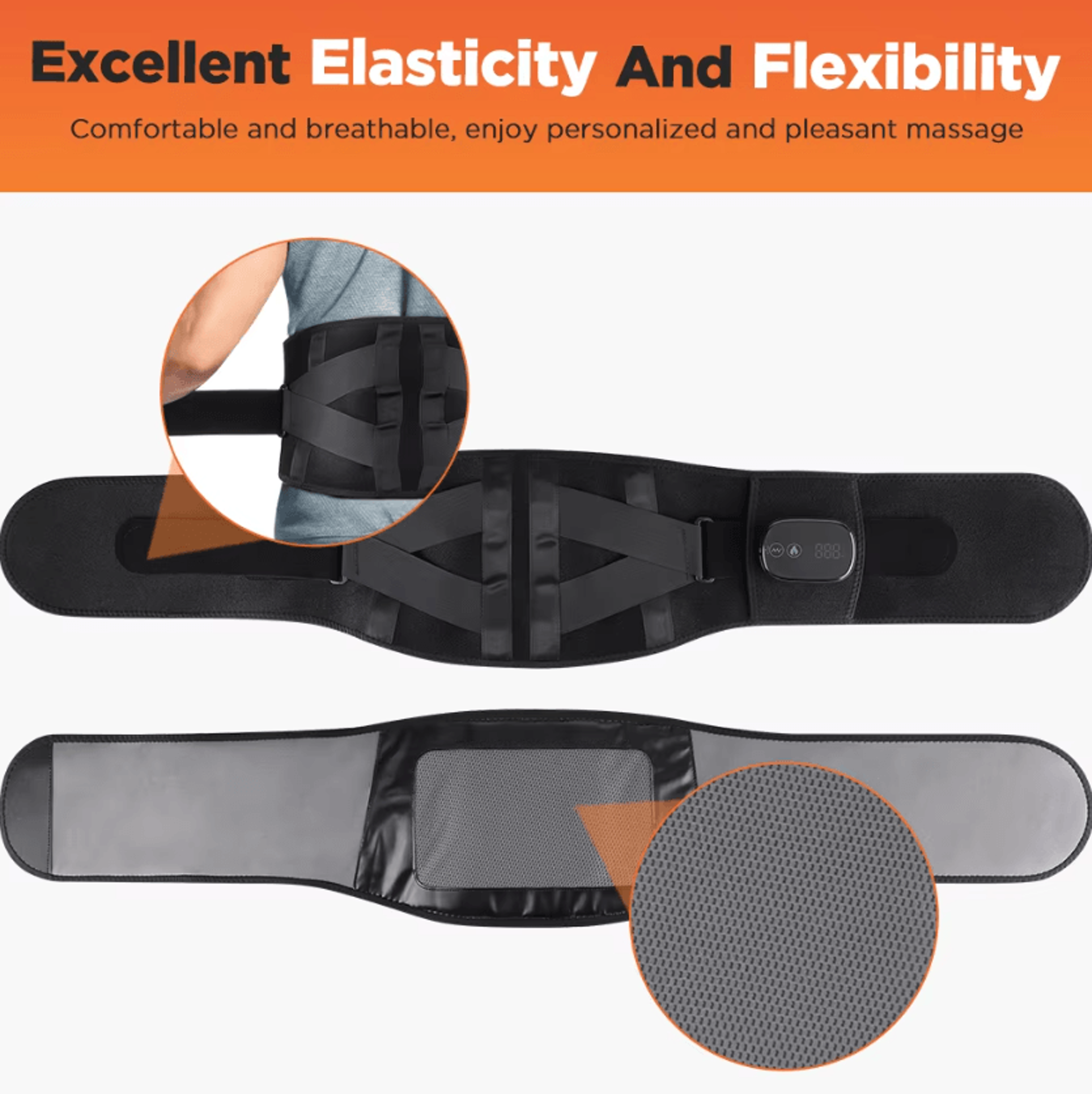 Cordless Red Light Therapy Waist Belt With Heat  Vibration Massage 3