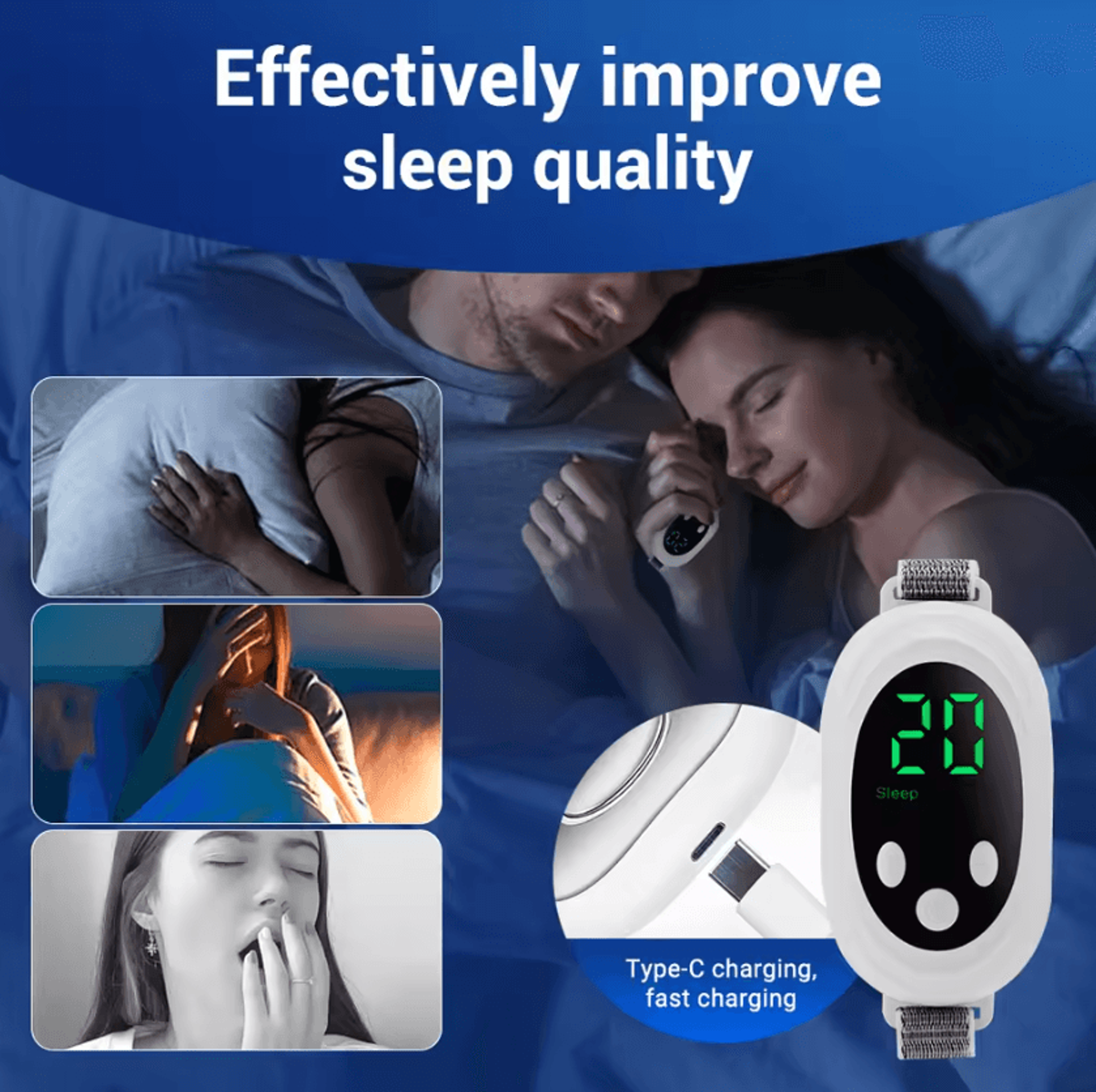 Smart Handheld Microcurrent Sleep Aid Device For Relaxation  Better Sleep 4