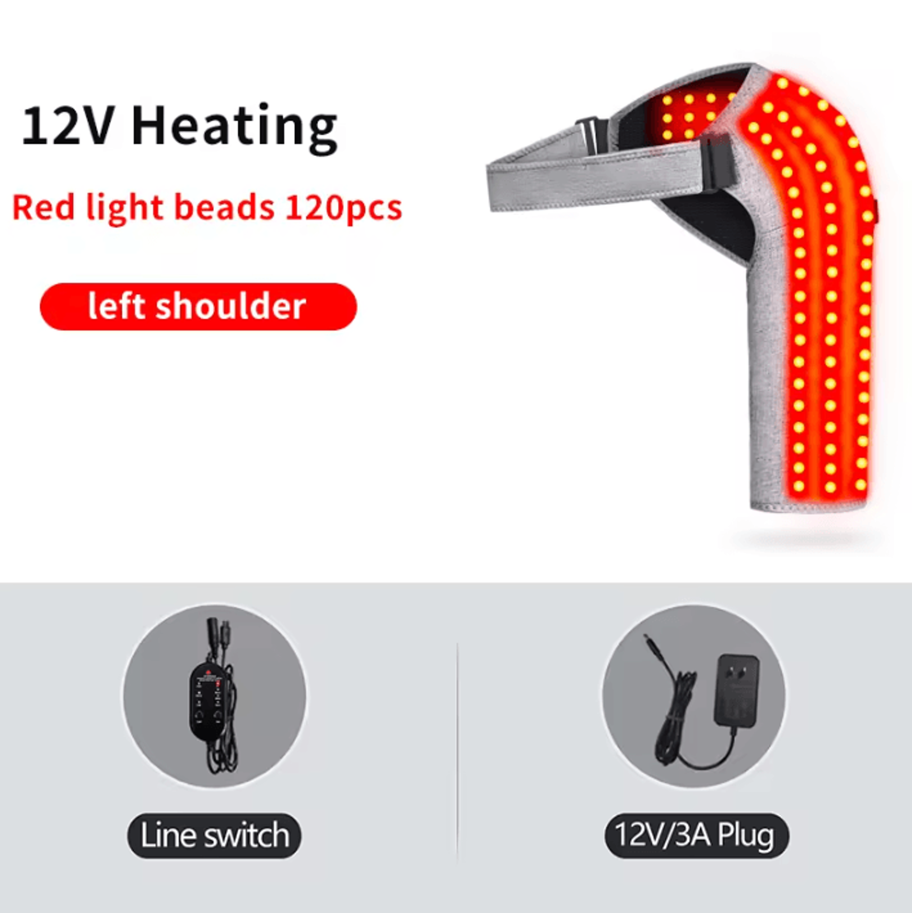 Heated Shoulder Brace With Massage  Electric Shoulder Heating Pad With Heat  Vibration For Everyday 7