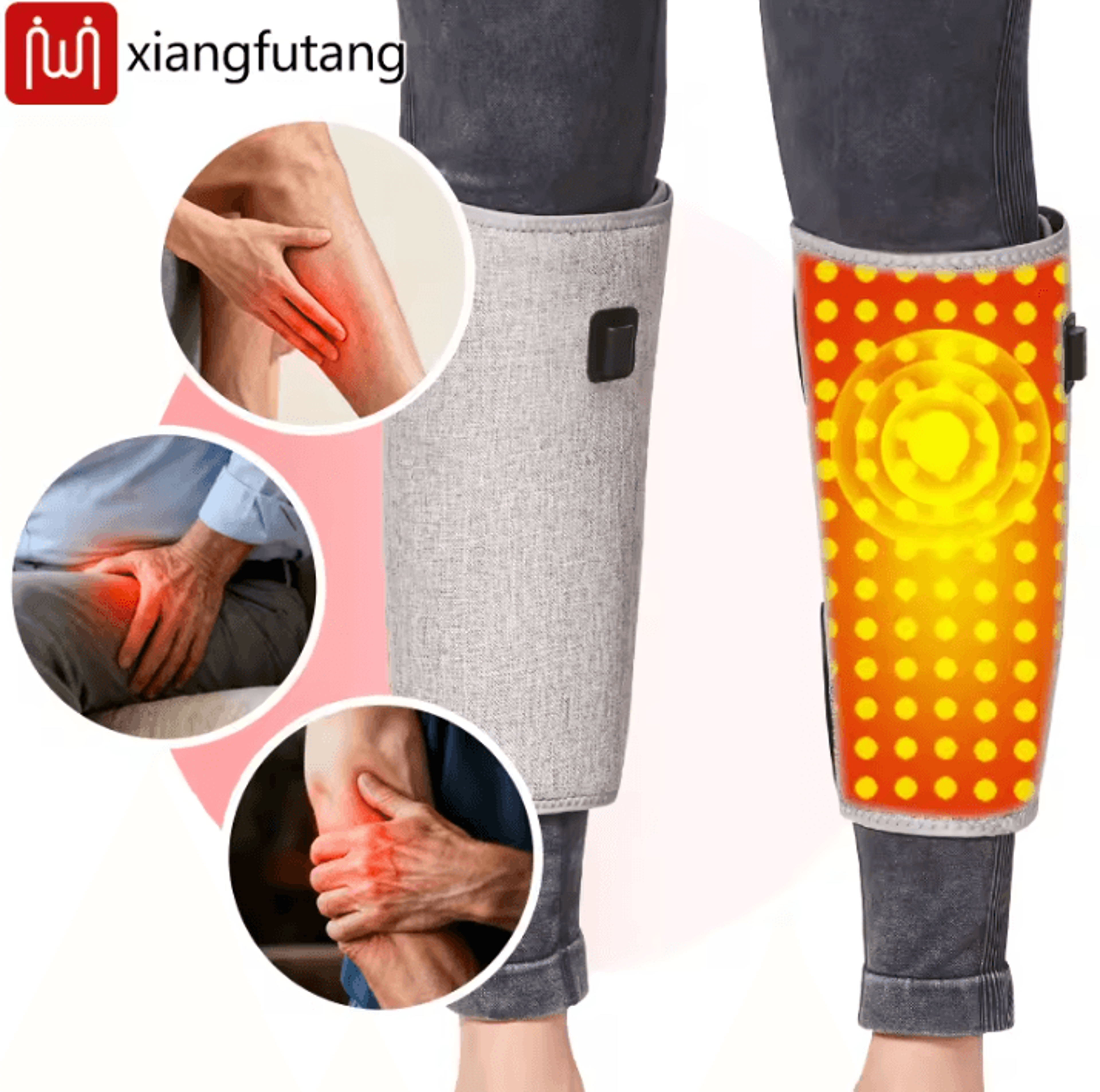Heated Calf Massager  Electric Calf Heating Wrap With Heat  3 Vibration Modes For Everyday Leg Comf 2