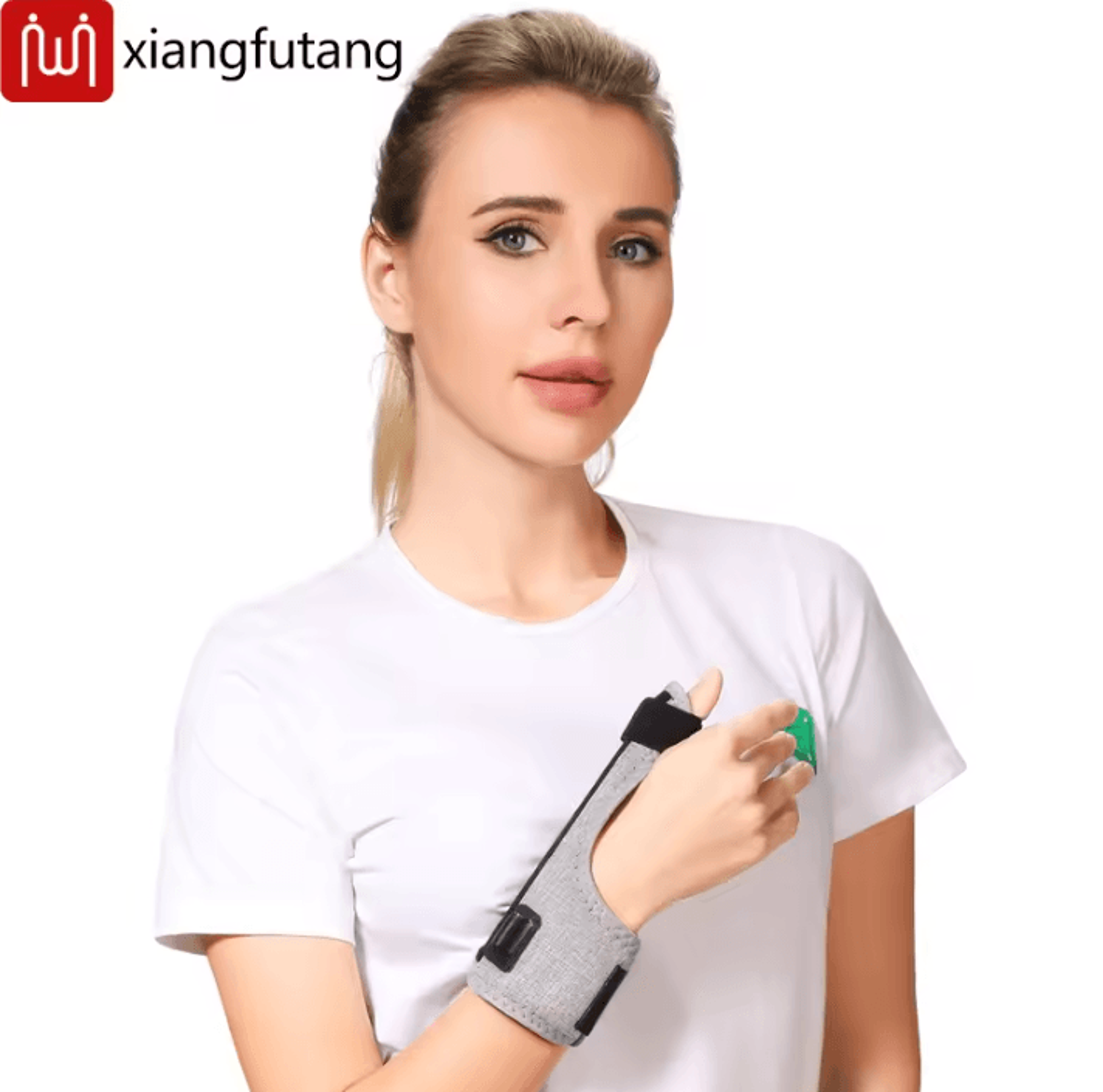 Red Light Heated Finger  Wrist Support Brace With Vibration Massage 3