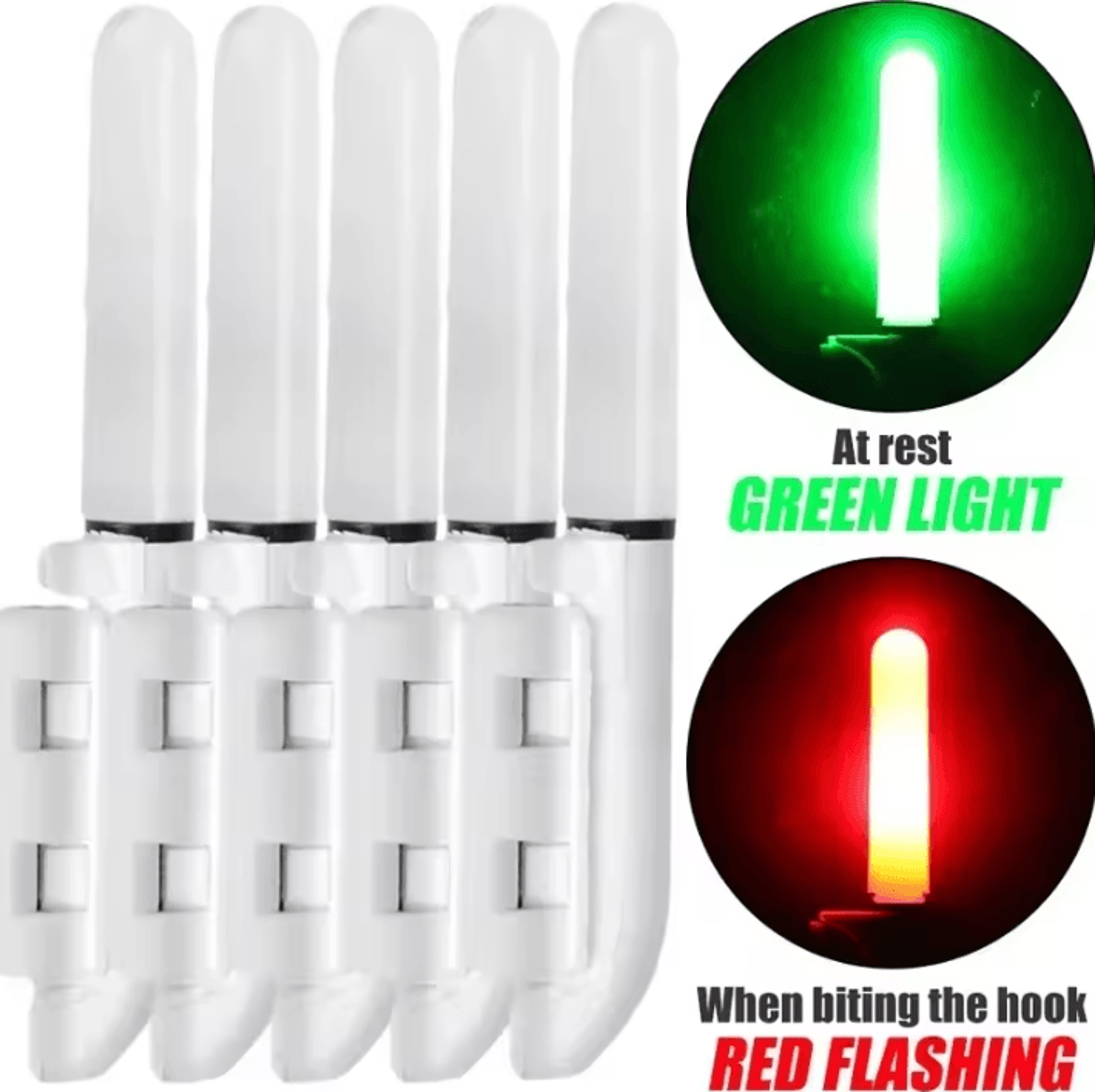 Waterproof LED Fishing Rod Tip Light For Night Fishing With CR425 Battery 8