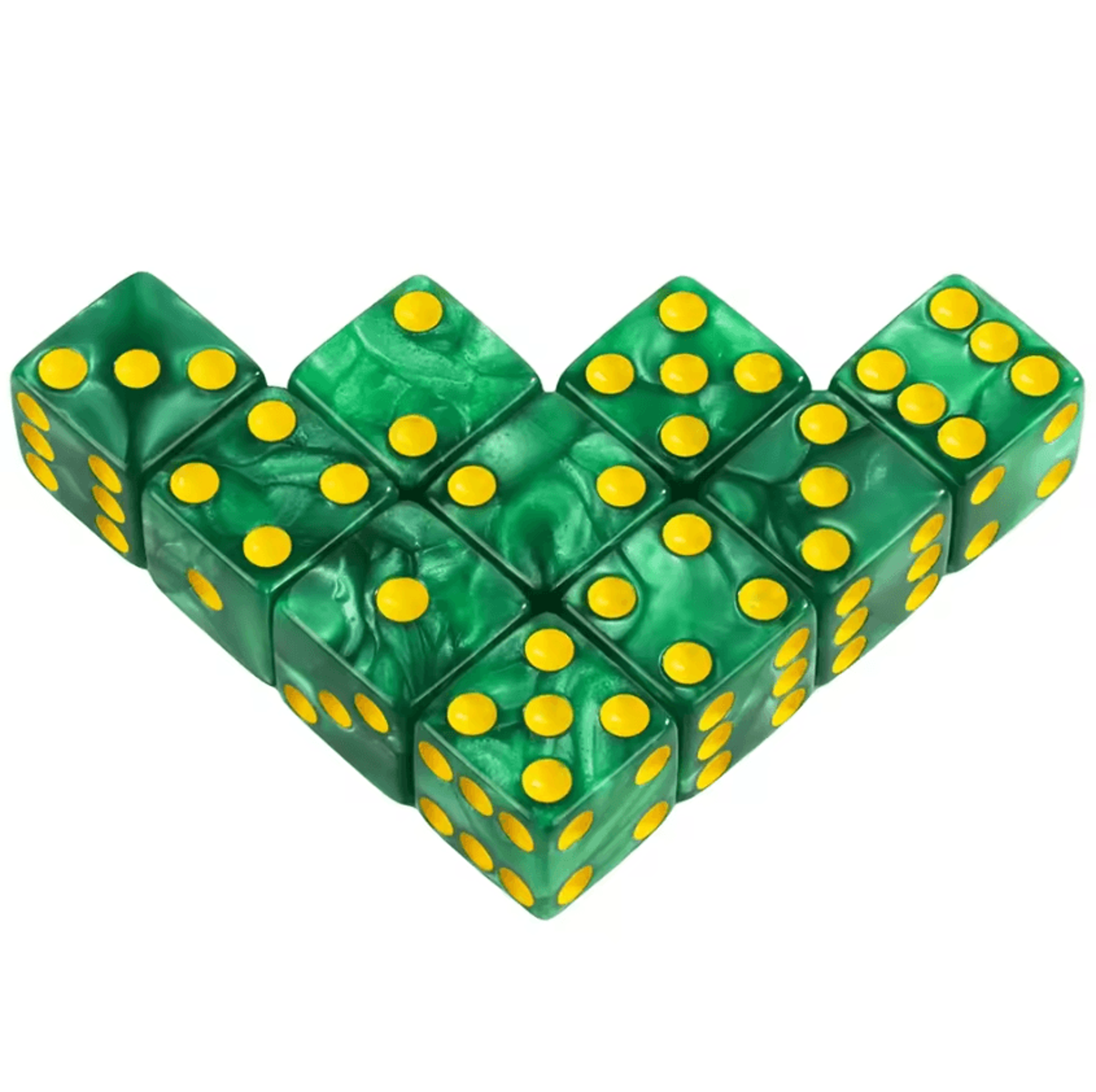 16mm Marble Acrylic D6 Dice Set For RPG Board Games  Math Learning 9
