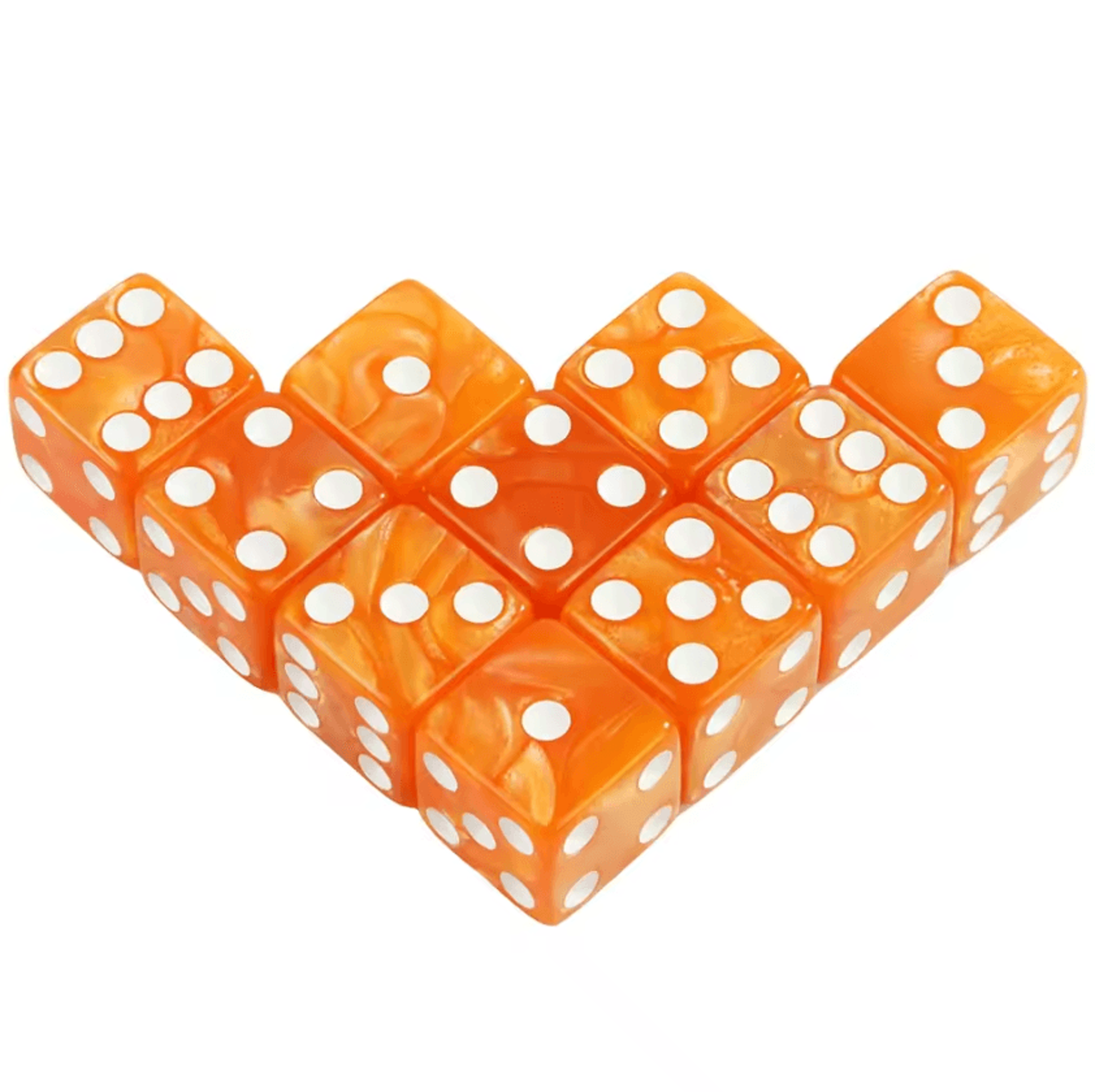 16mm Marble Acrylic D6 Dice Set For RPG Board Games  Math Learning 11