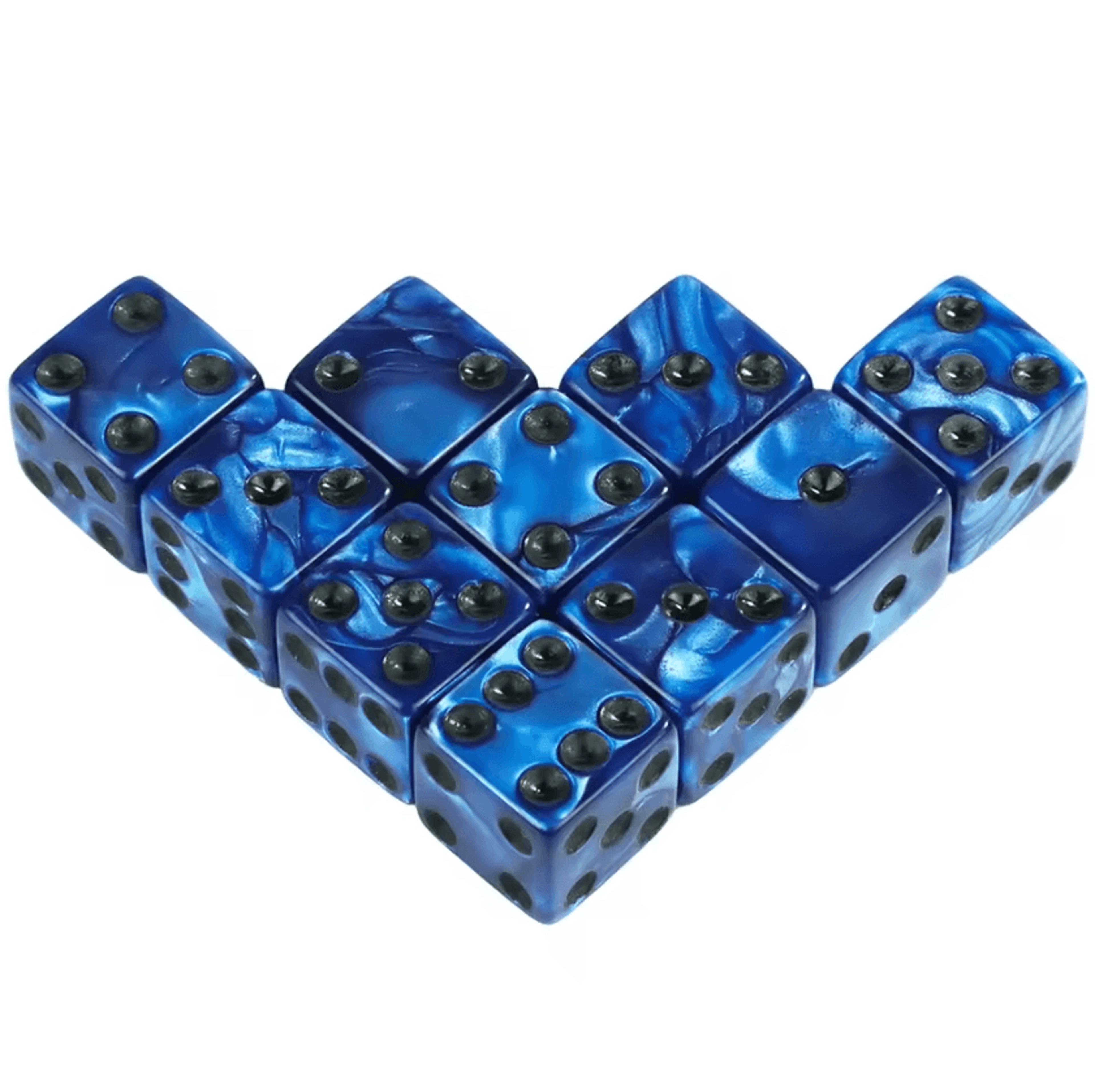 16mm Marble Acrylic D6 Dice Set For RPG Board Games  Math Learning 6