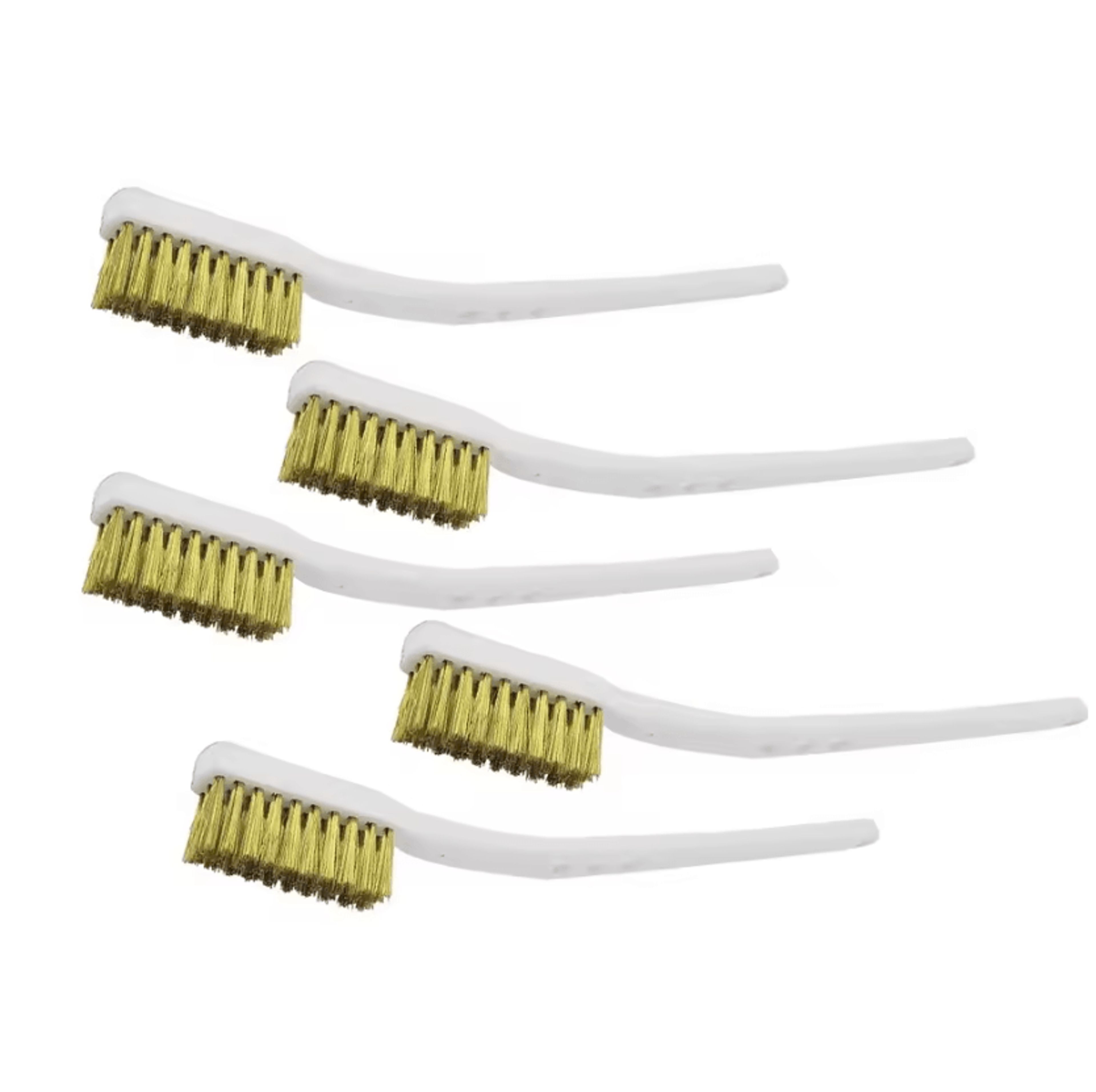 5Piece 175mm Brass Wire Brush Set For Rust Paint  Metal Cleaning 2