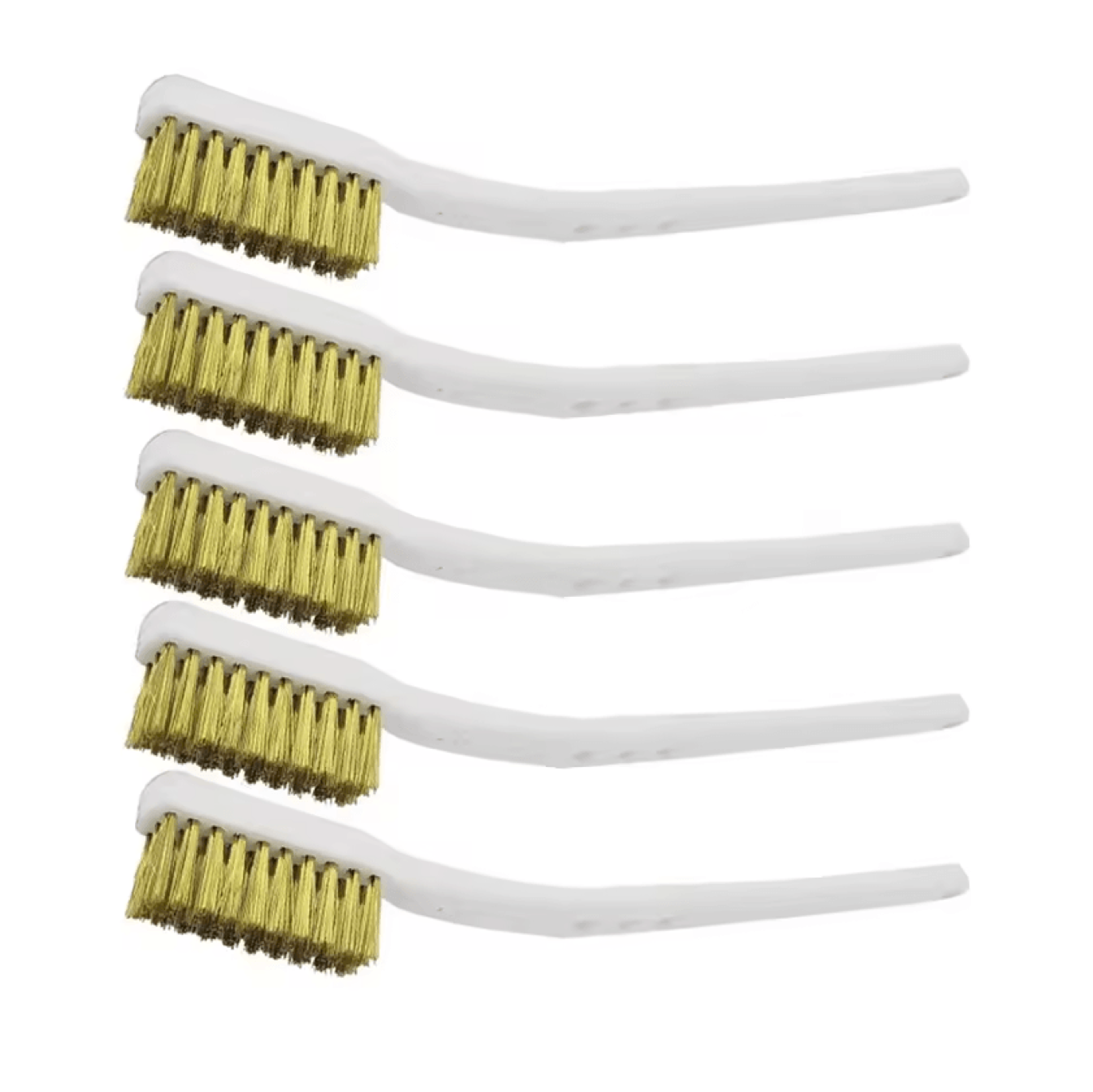 5Piece 175mm Brass Wire Brush Set For Rust Paint  Metal Cleaning 4