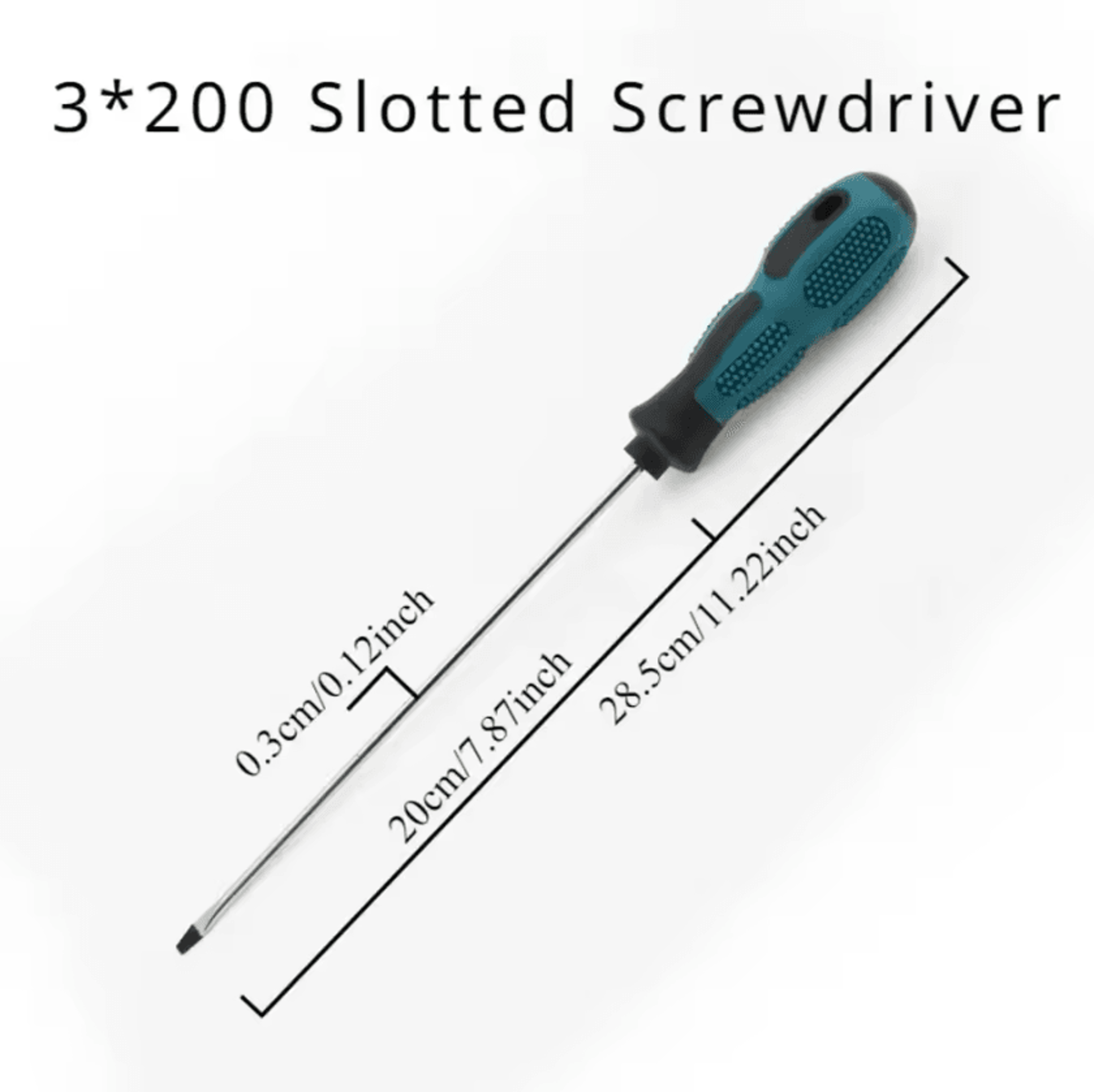 Long Magnetic Slotted  Phillips Screwdriver With Rubber Grip 5