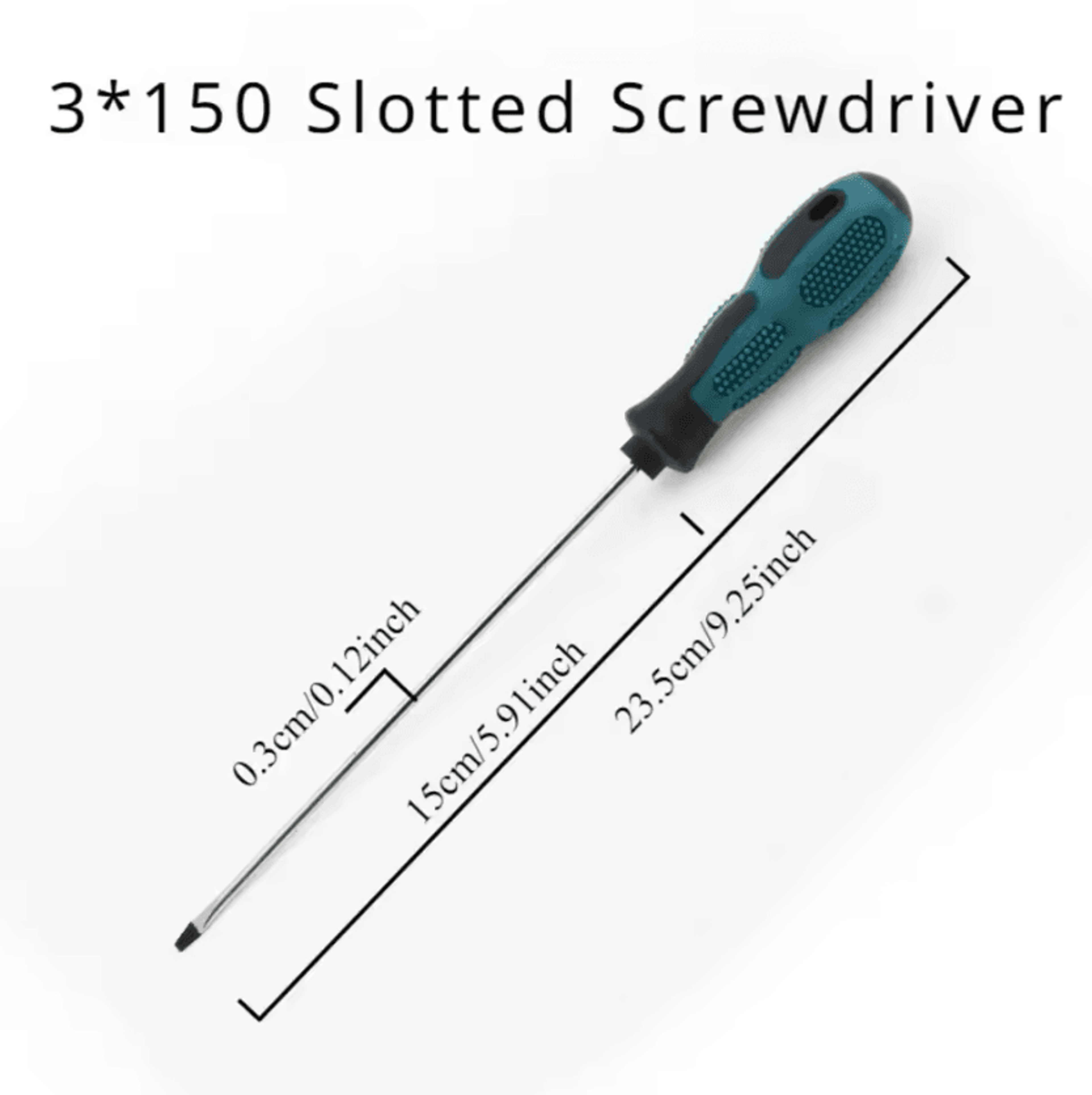 Long Magnetic Slotted  Phillips Screwdriver With Rubber Grip 7