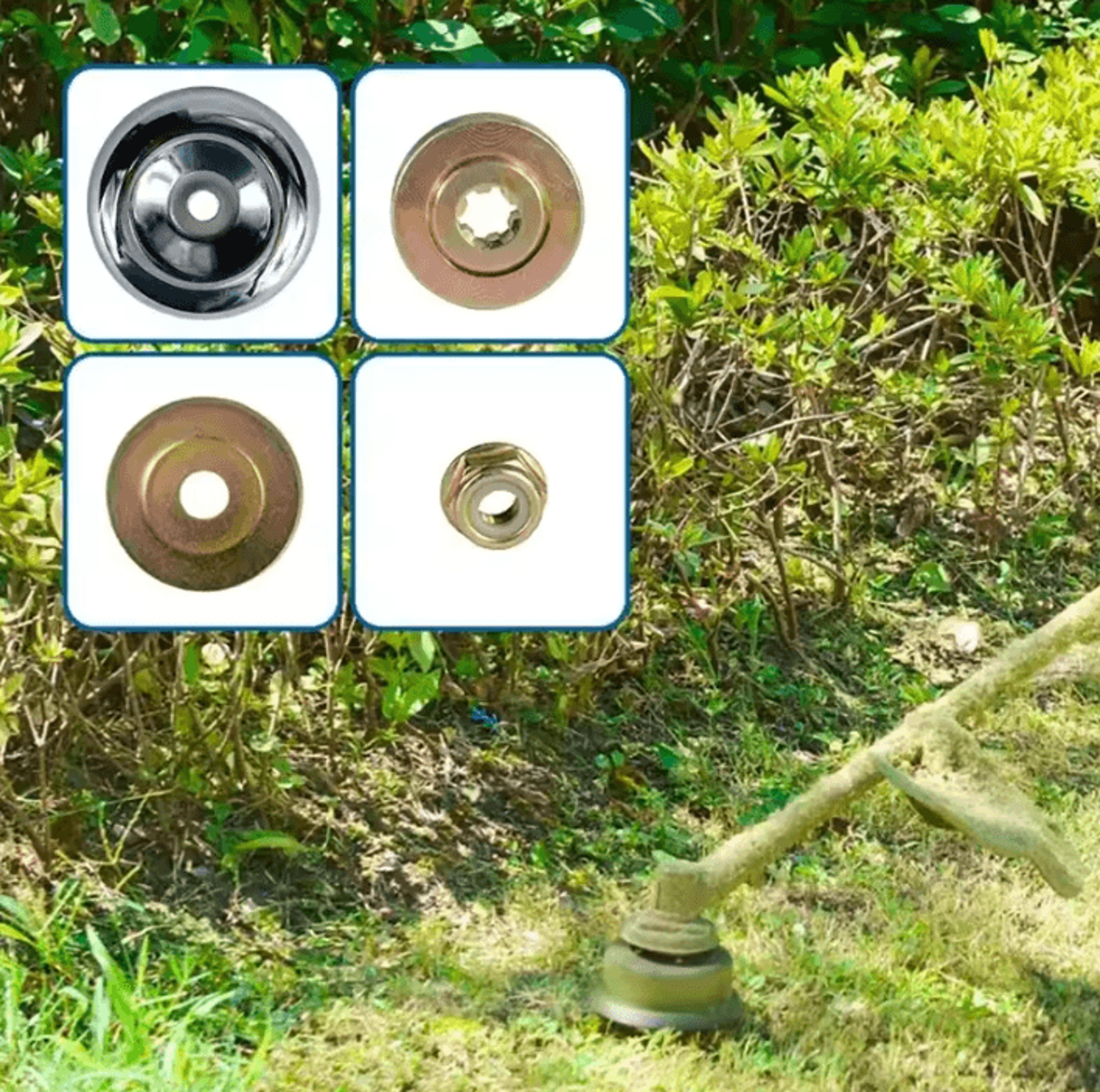 Universal Lawn Mower Trimmer Head Adapter Nut Fixing Kit 0