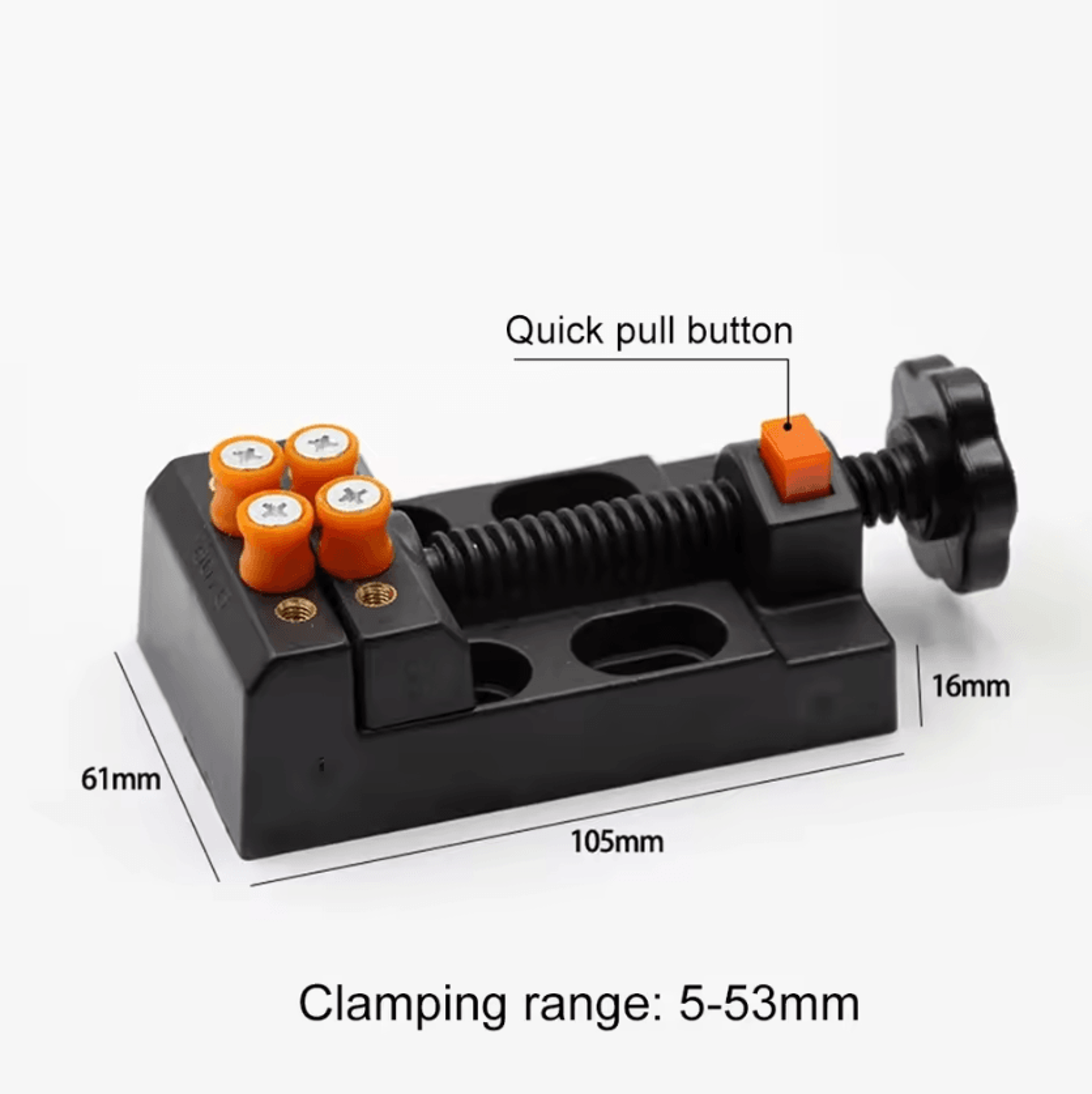 57mm Mini Table Vise Bench Clamp For Woodworking  DIY Projects 4