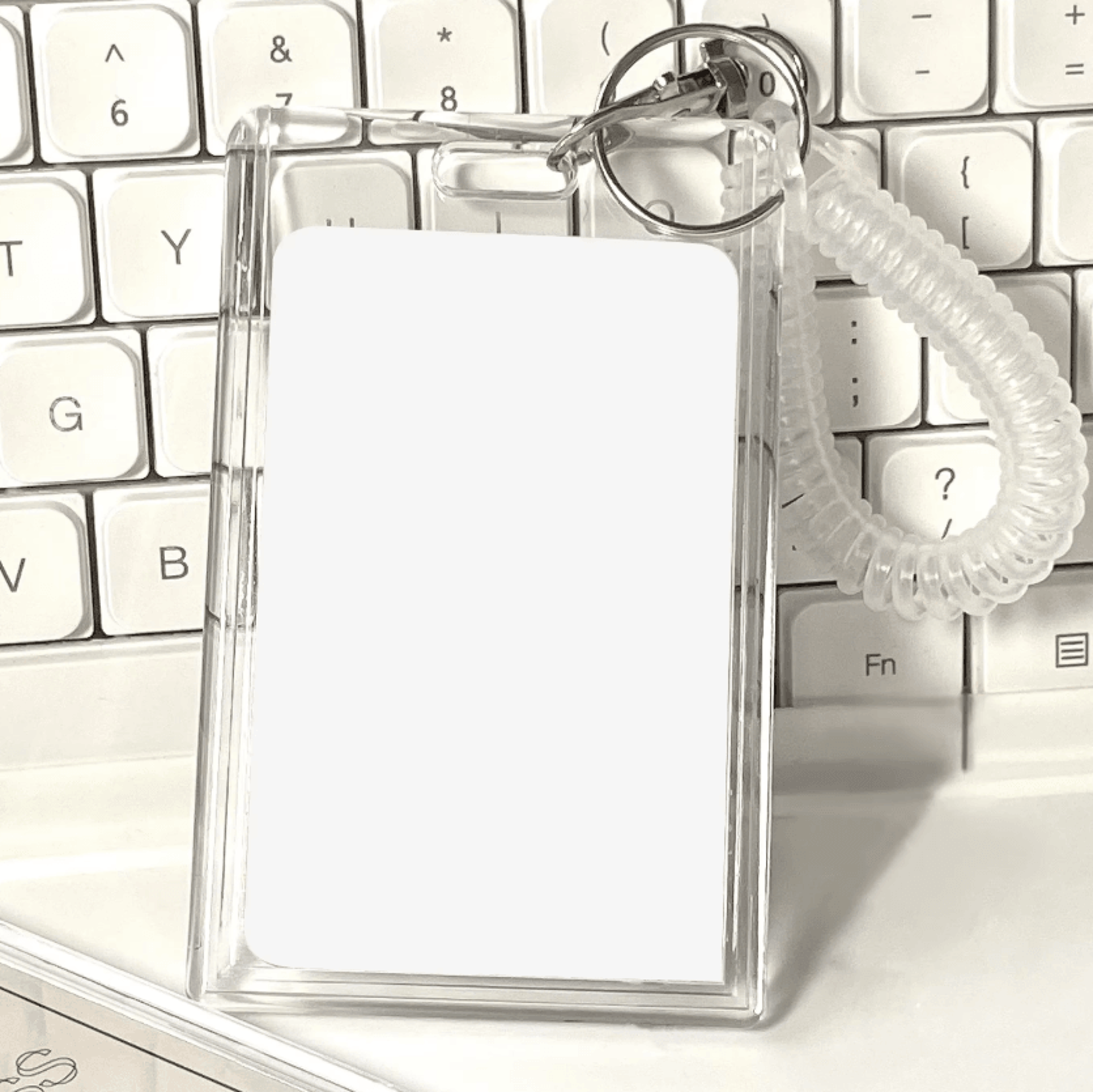 Transparent Acrylic ID Card Holder Protective Sleeve 1