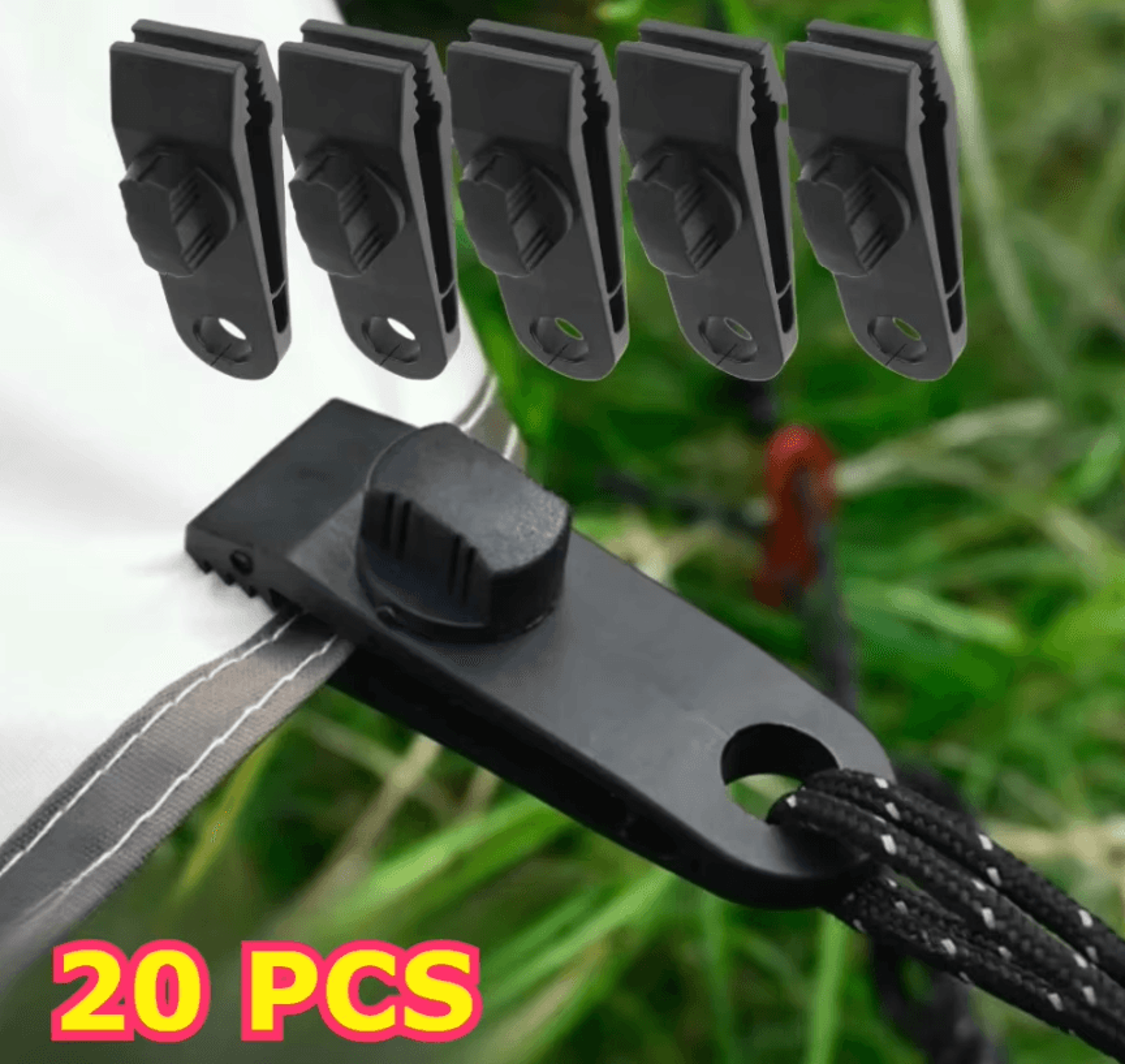 heavy duty tarp clips – locking tent clamps for camping covers and awnings