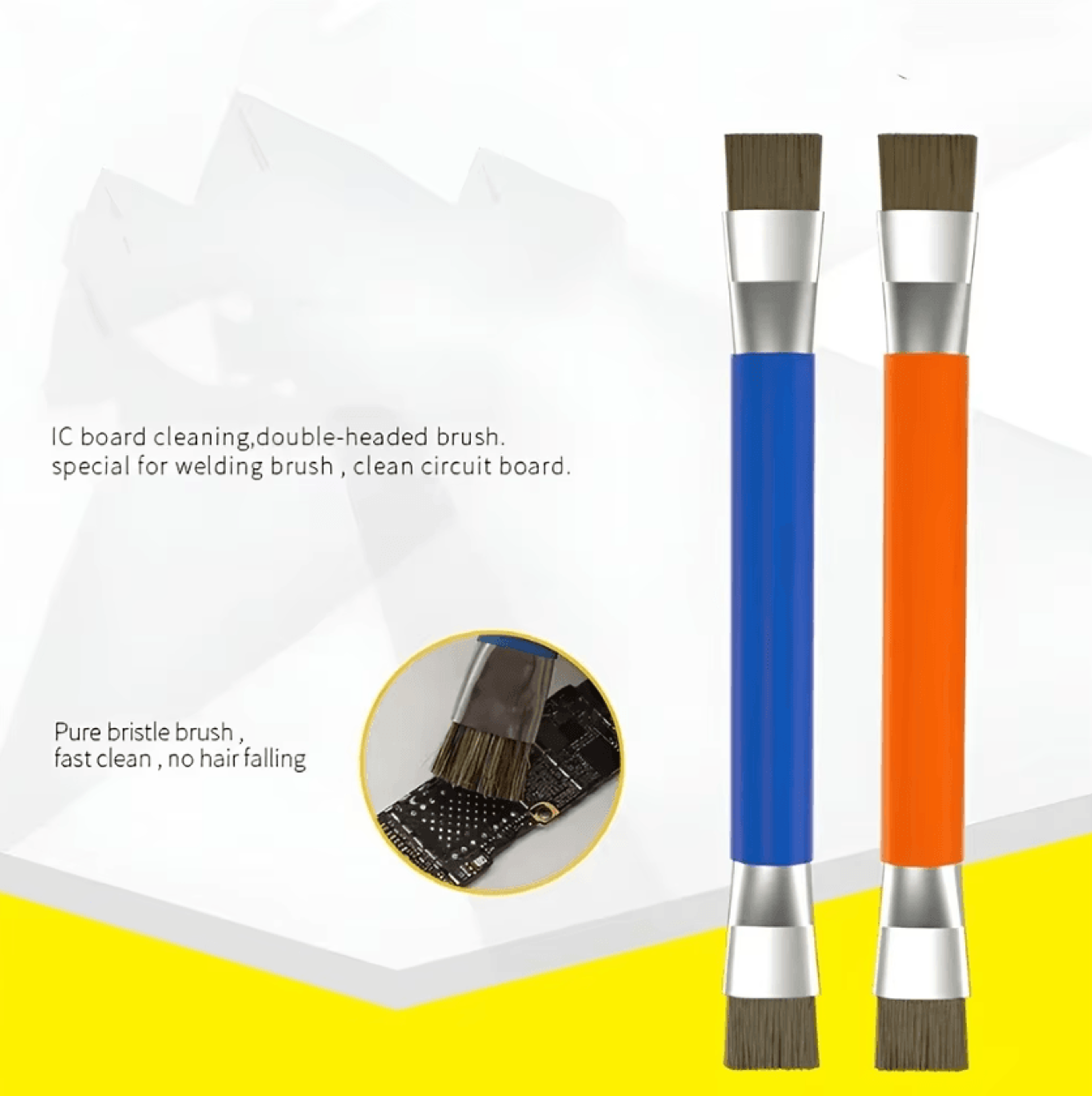 AntiStatic ESD Cleaning Brush  DoubleEnded PCB  Electronics Repair Brush 0
