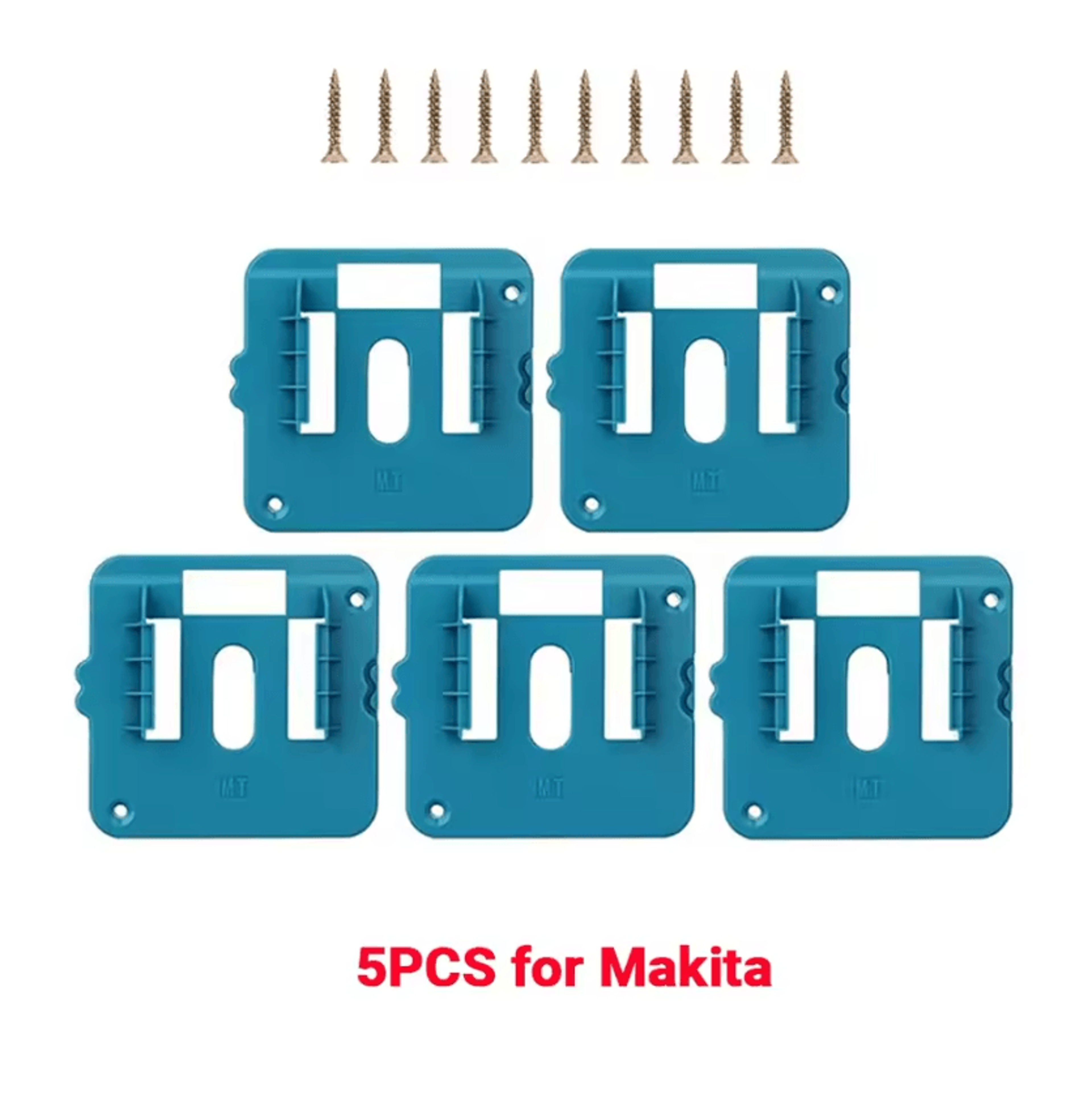 5Pack Makita 18V Battery Holder Wall Mount Storage Rack 3