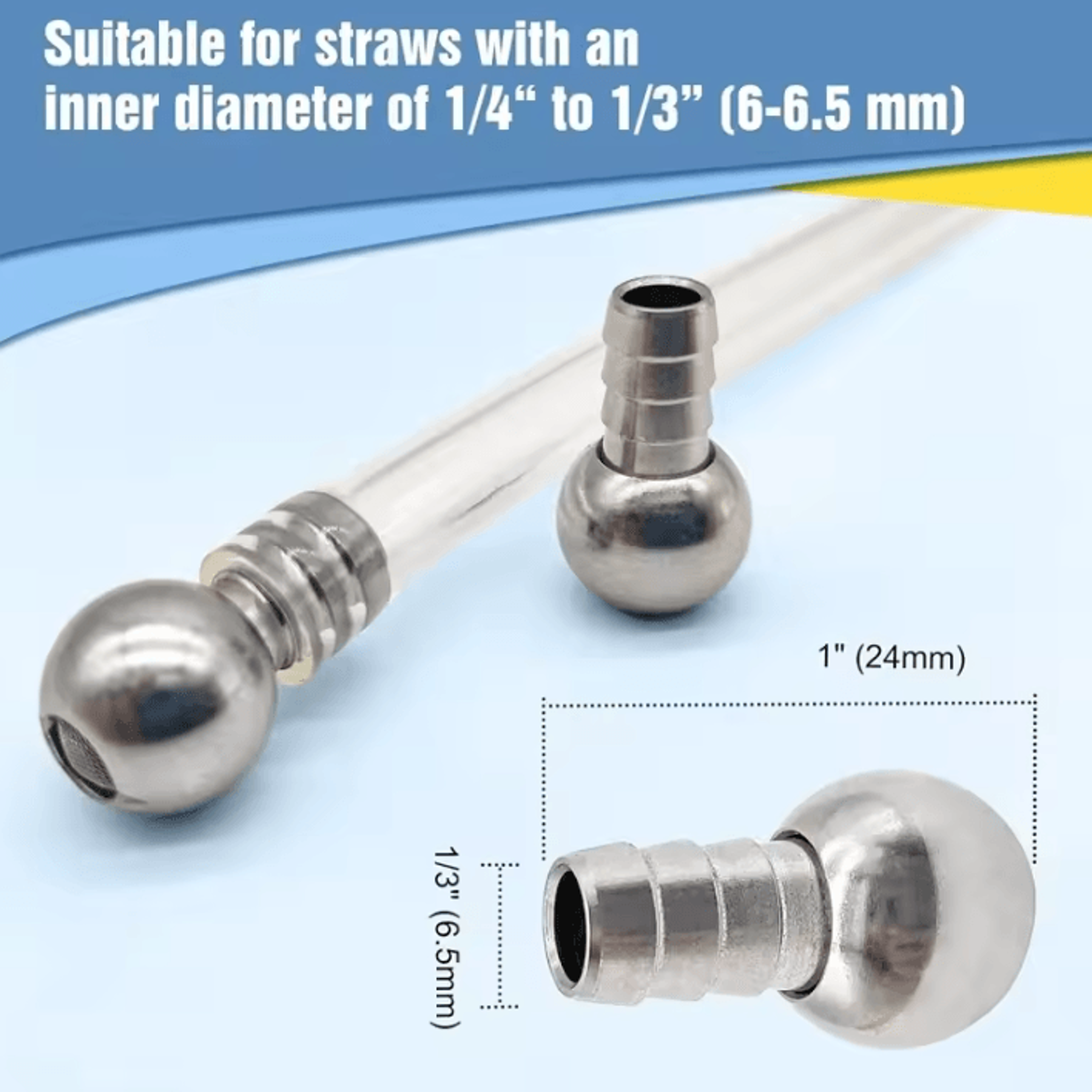Cuttable Foam Cannon Straw With Stainless Steel Filter Ball For Foam Lance 2