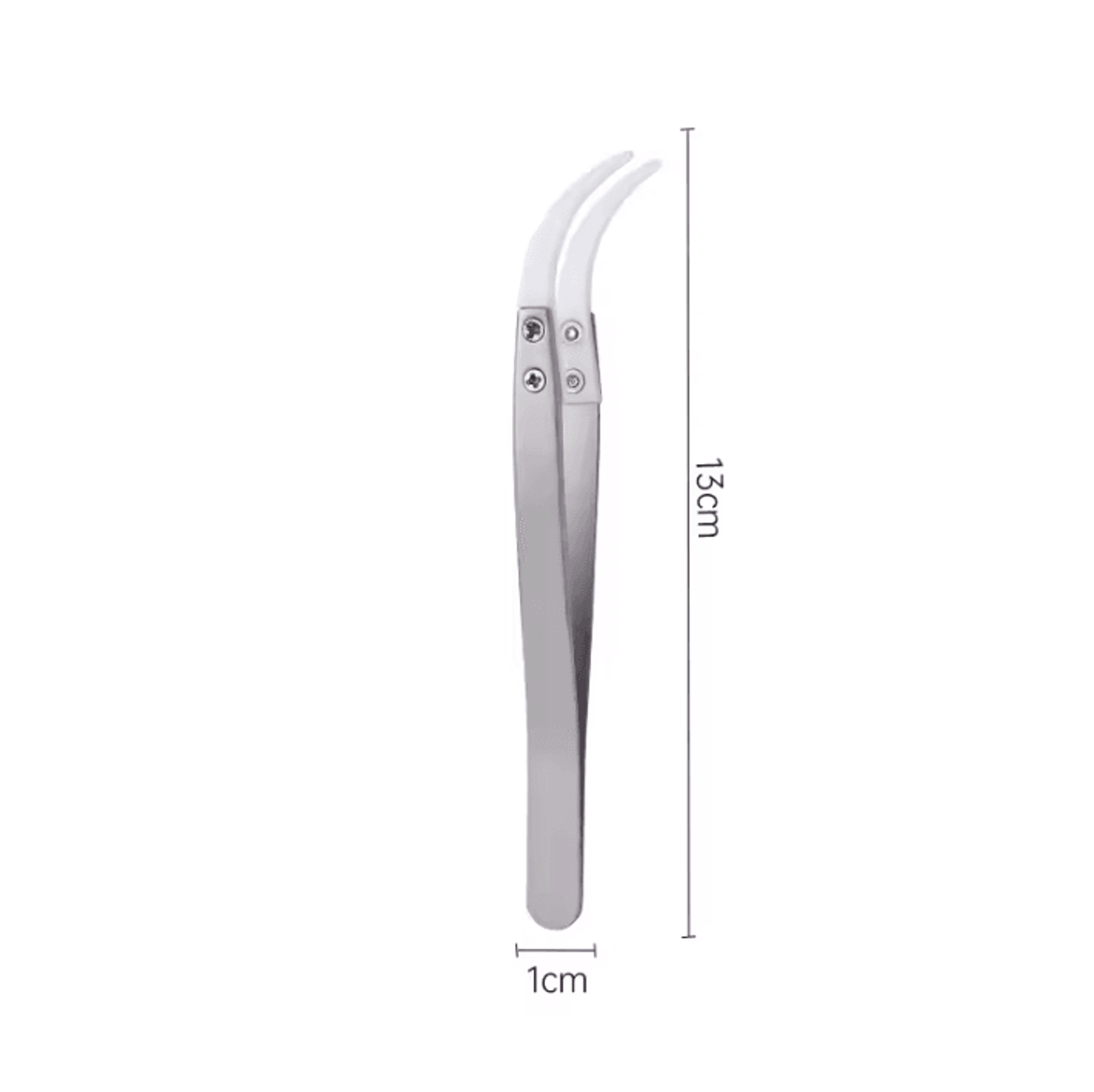 Ceramic Tip Precision Soldering Tweezers Heat Resistant Stainless Steel 5