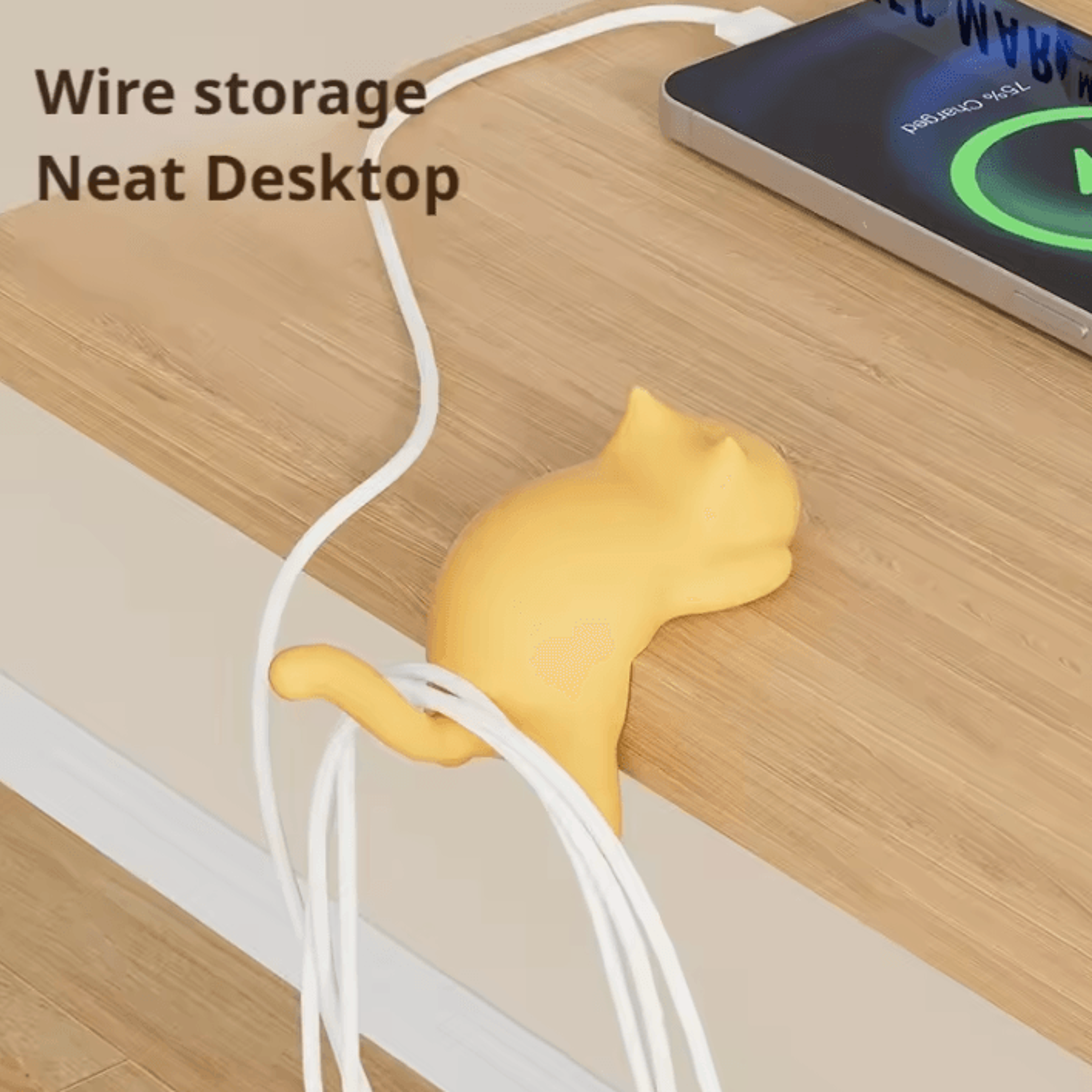 Cute Cat Desk Edge Hook For Bags Keys  Headphones 1