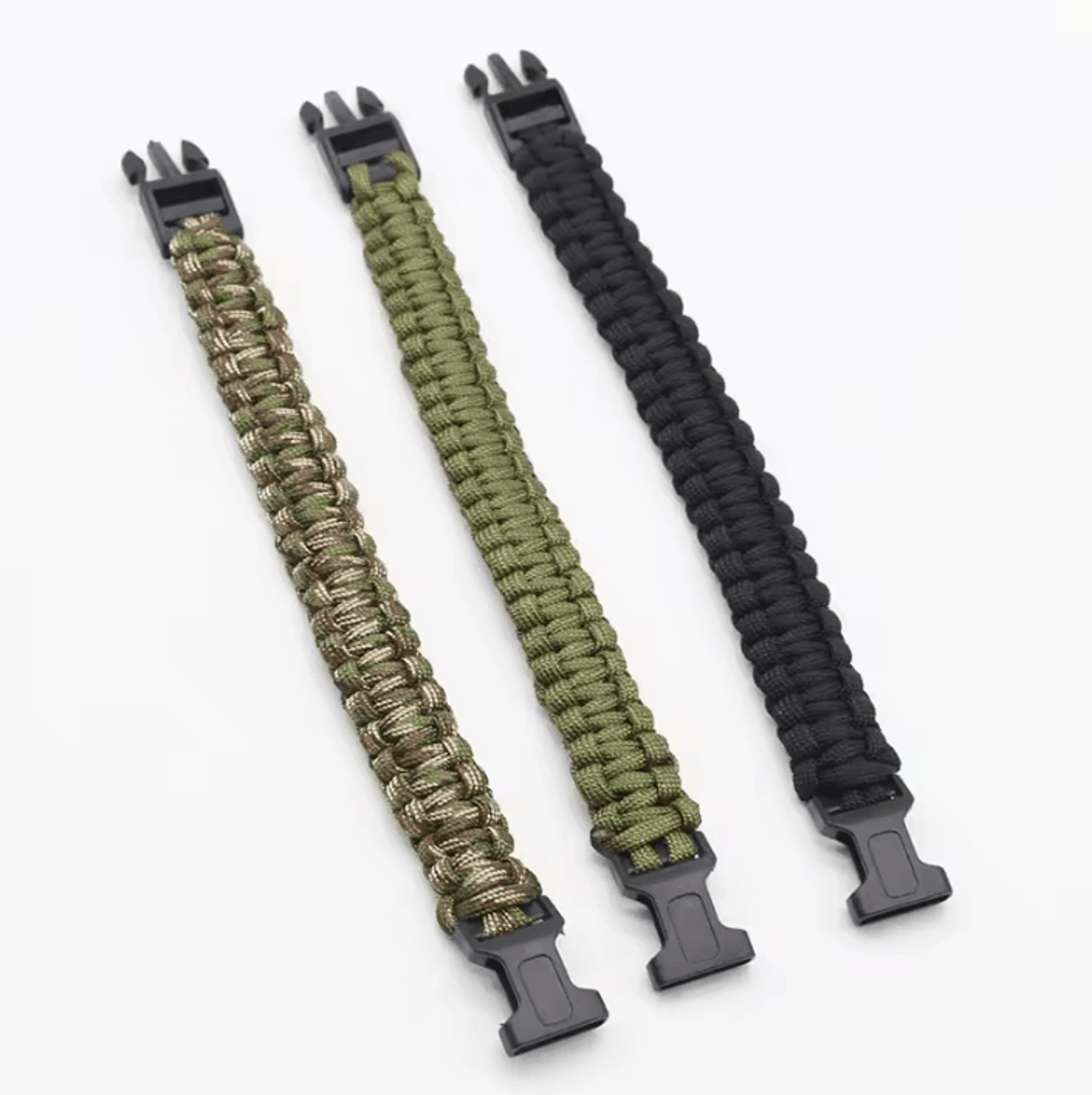 7Core Paracord Survival Bracelet With Emergency Whistle  Compass 1