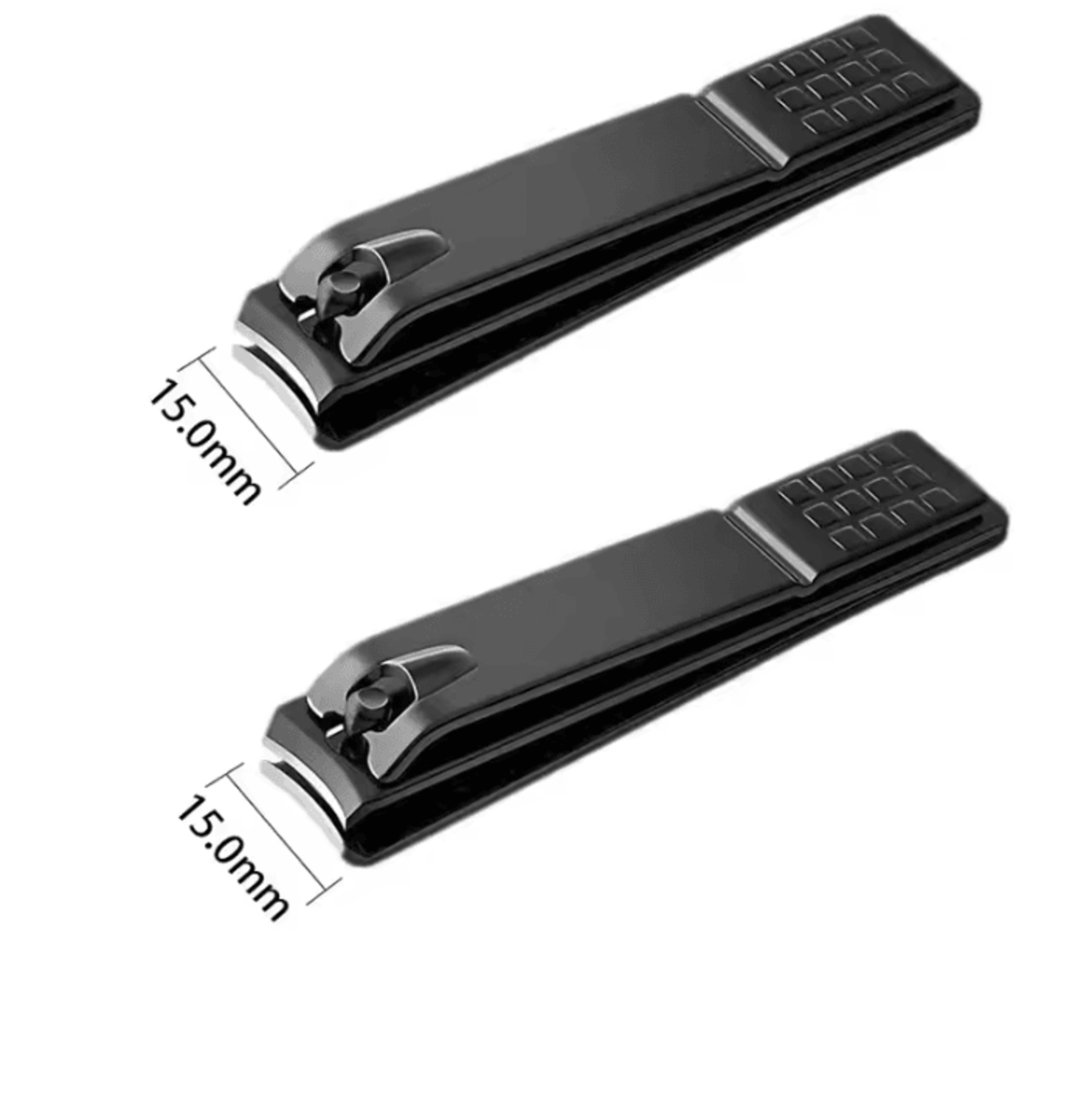 Professional Stainless Steel Black Nail Clippers For Fingernails  Thick Toenails 1