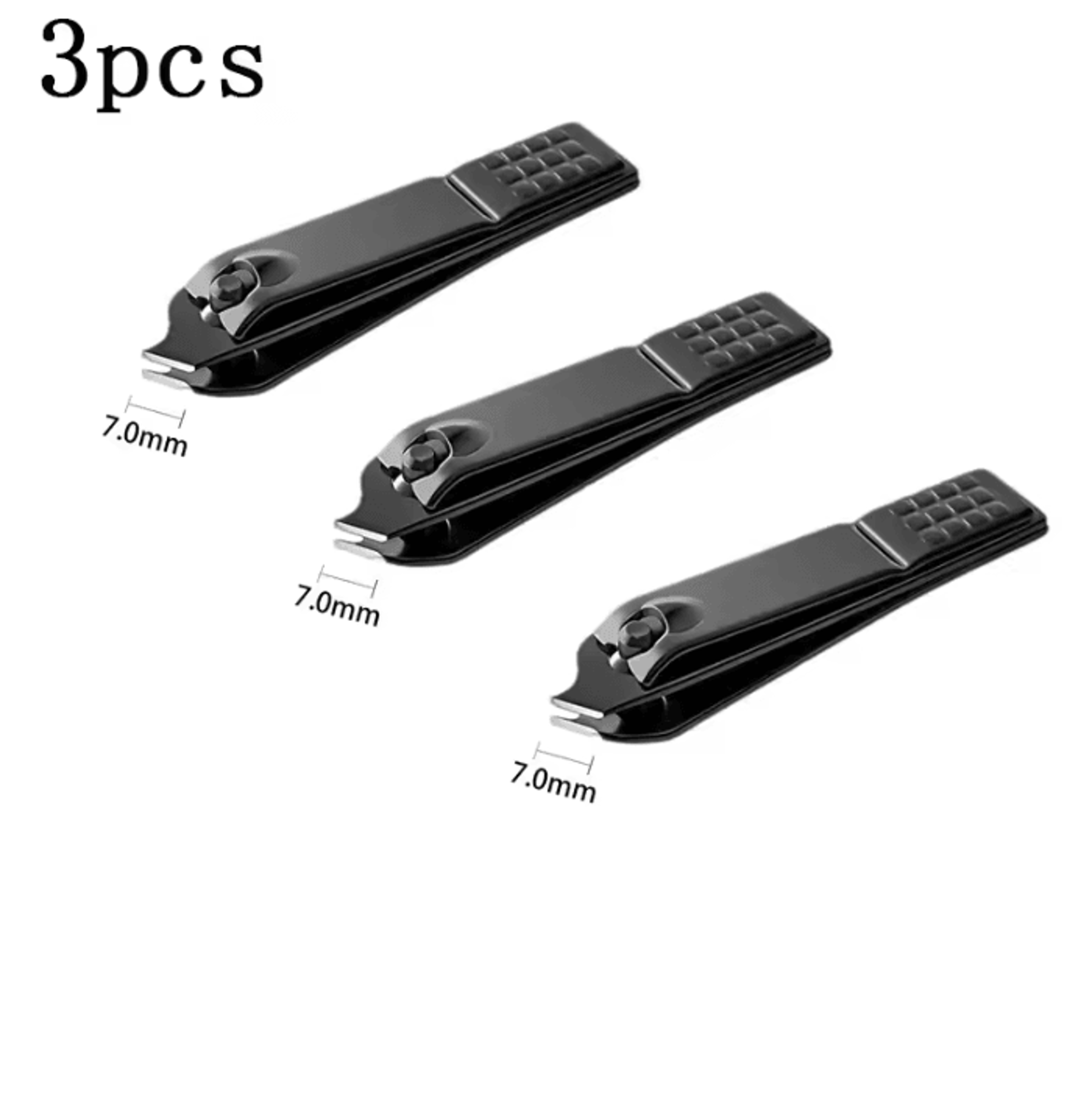 Professional Stainless Steel Black Nail Clippers For Fingernails  Thick Toenails 6