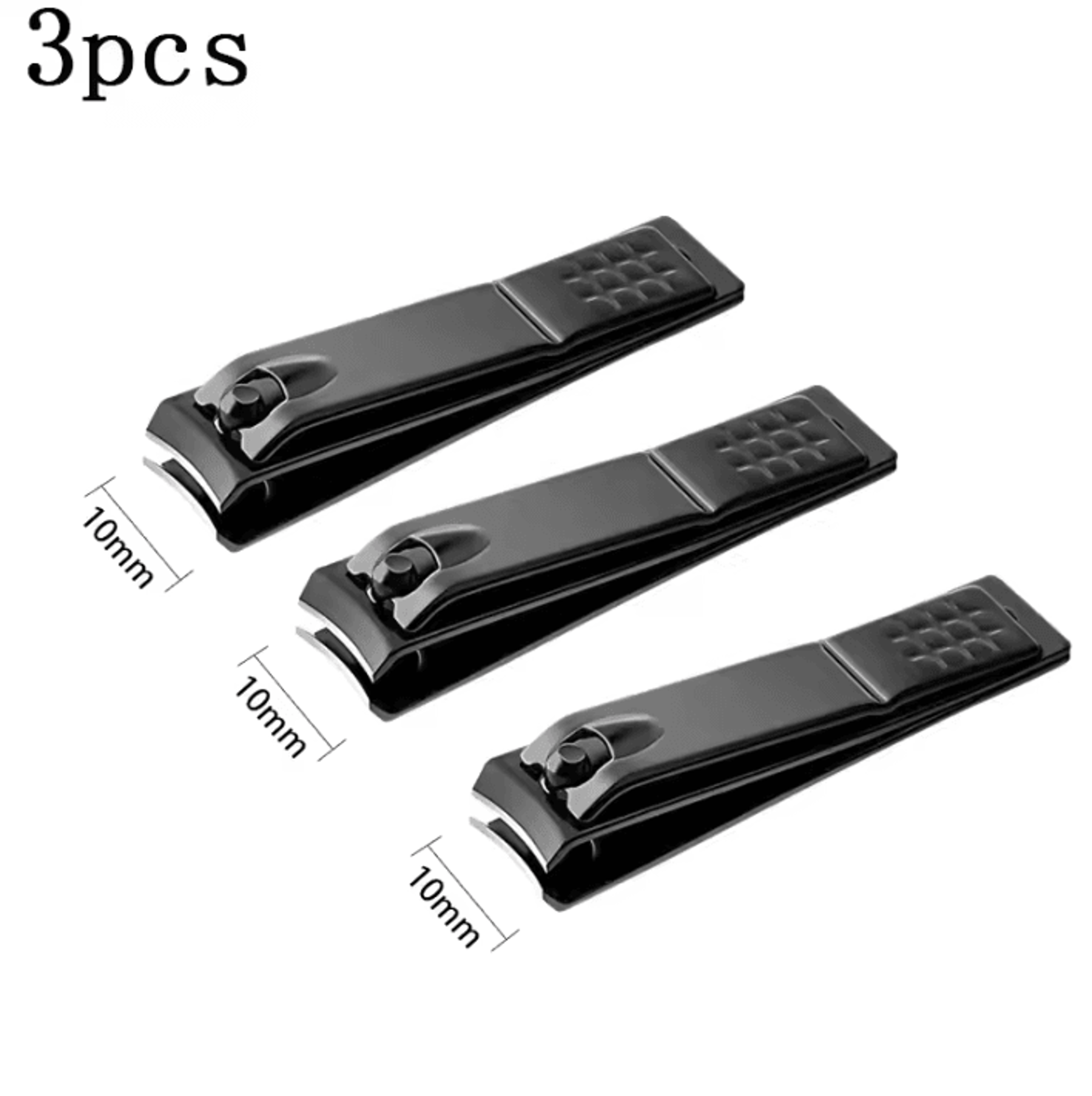Professional Stainless Steel Black Nail Clippers For Fingernails  Thick Toenails 7