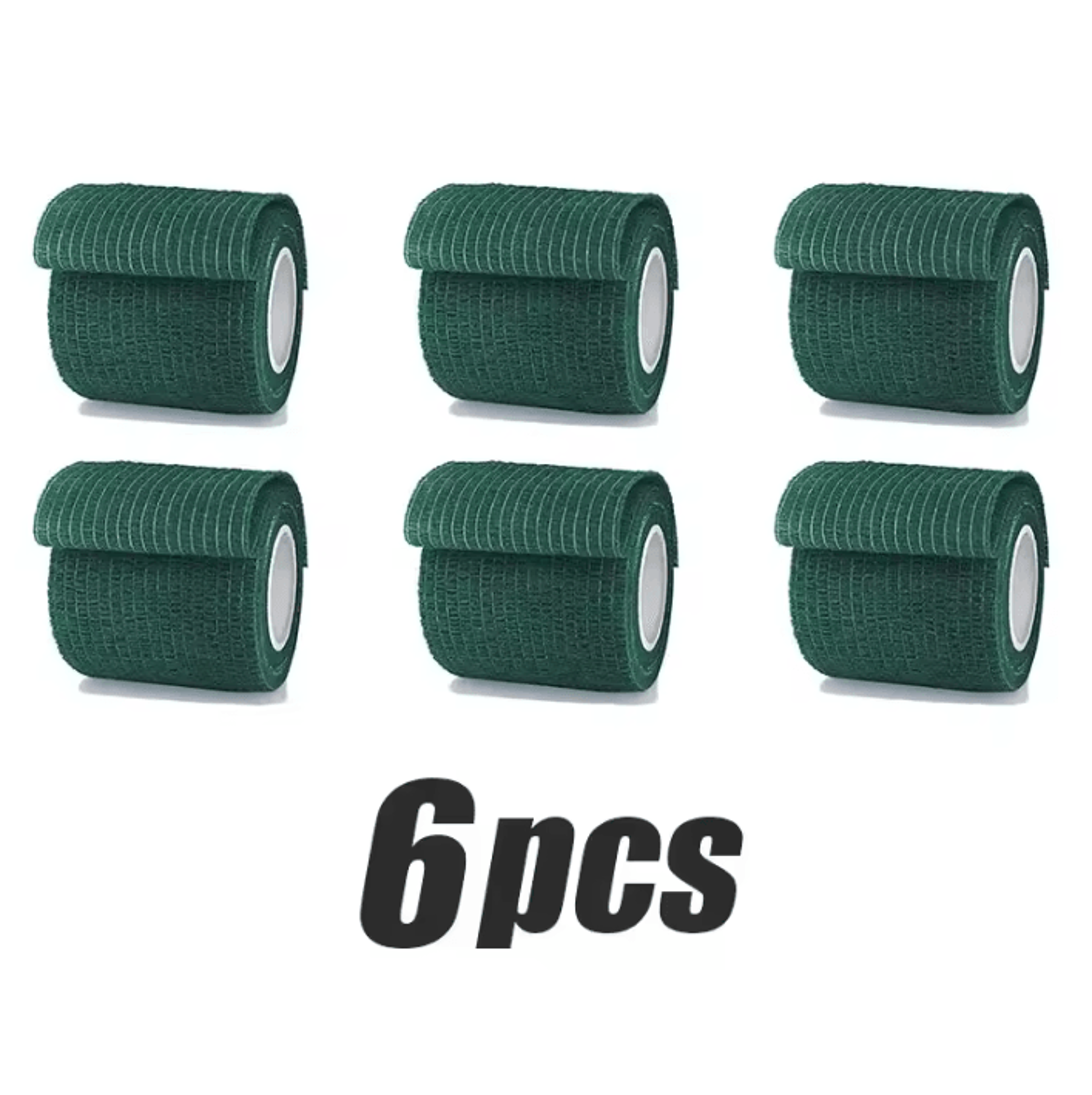 Dark Green SelfAdhesive Elastic Bandage Wrap Tape For Sports  Joint Support 4