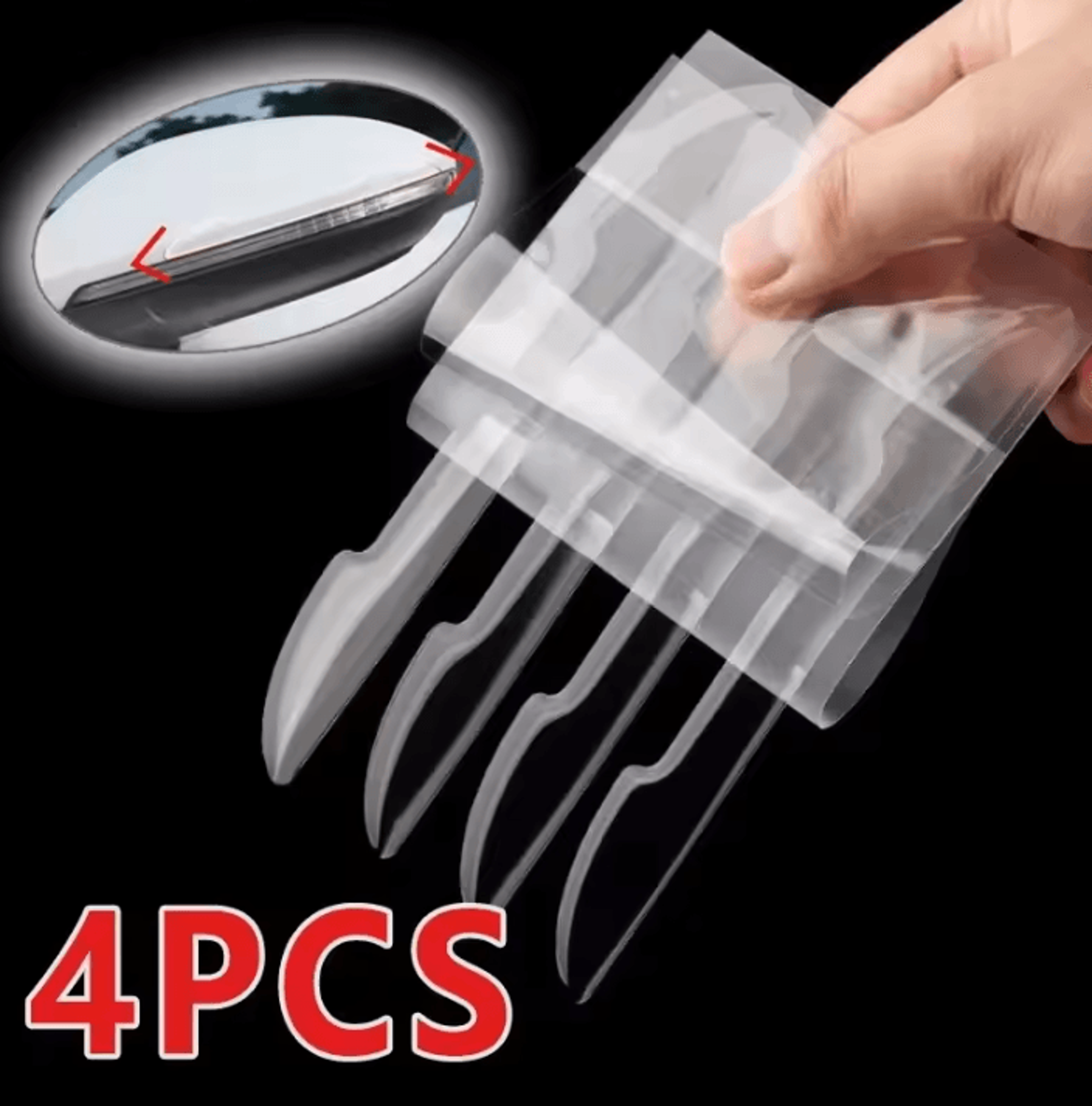 Transparent Car Door Edge Protector Strips AntiCollision Guards 0