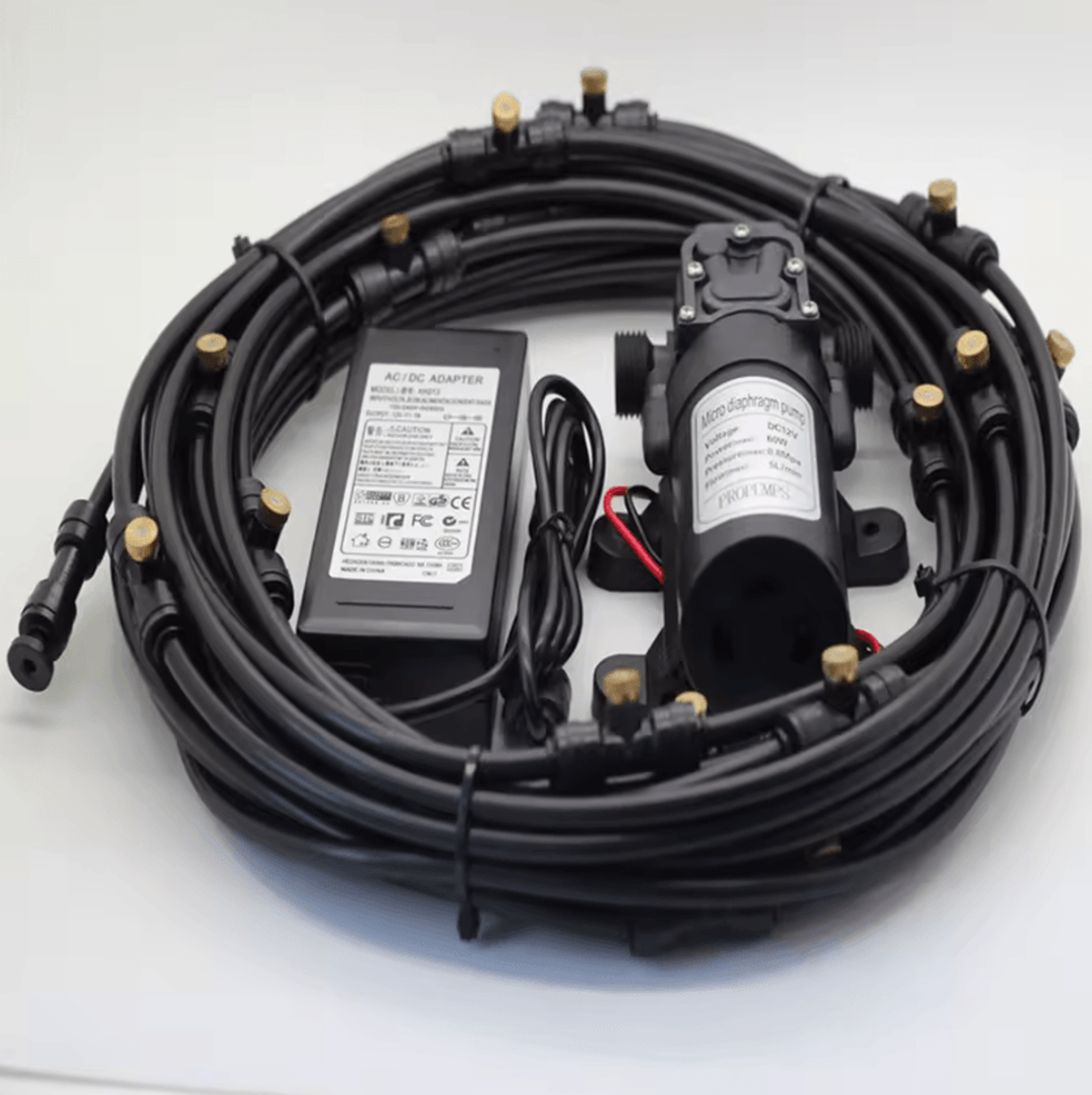 Automatic Garden Irrigation System With Timer  Fog Misting Nozzles 0