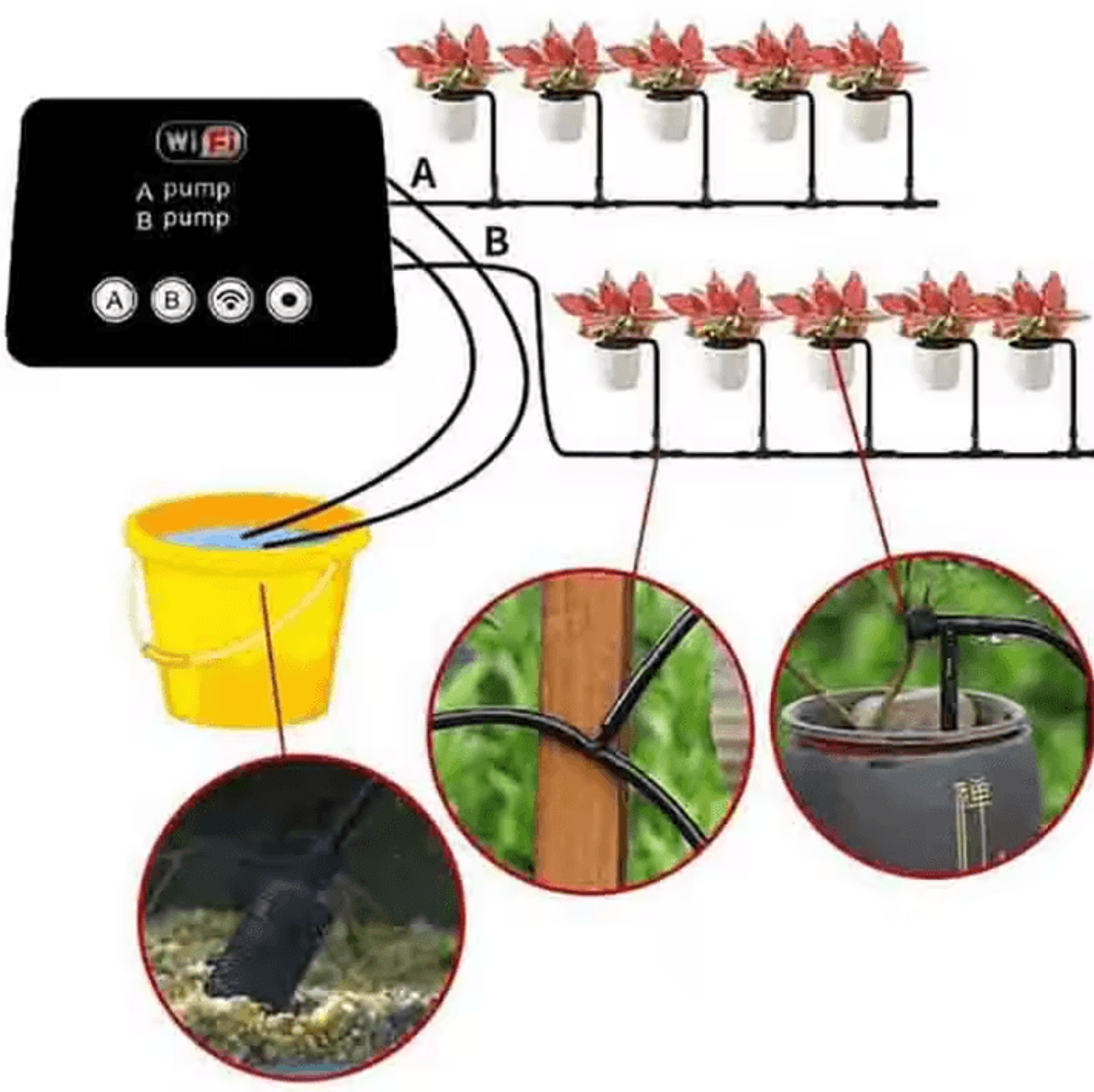 Smart WiFi Automatic Drip Irrigation Controller With Dual Pump 1