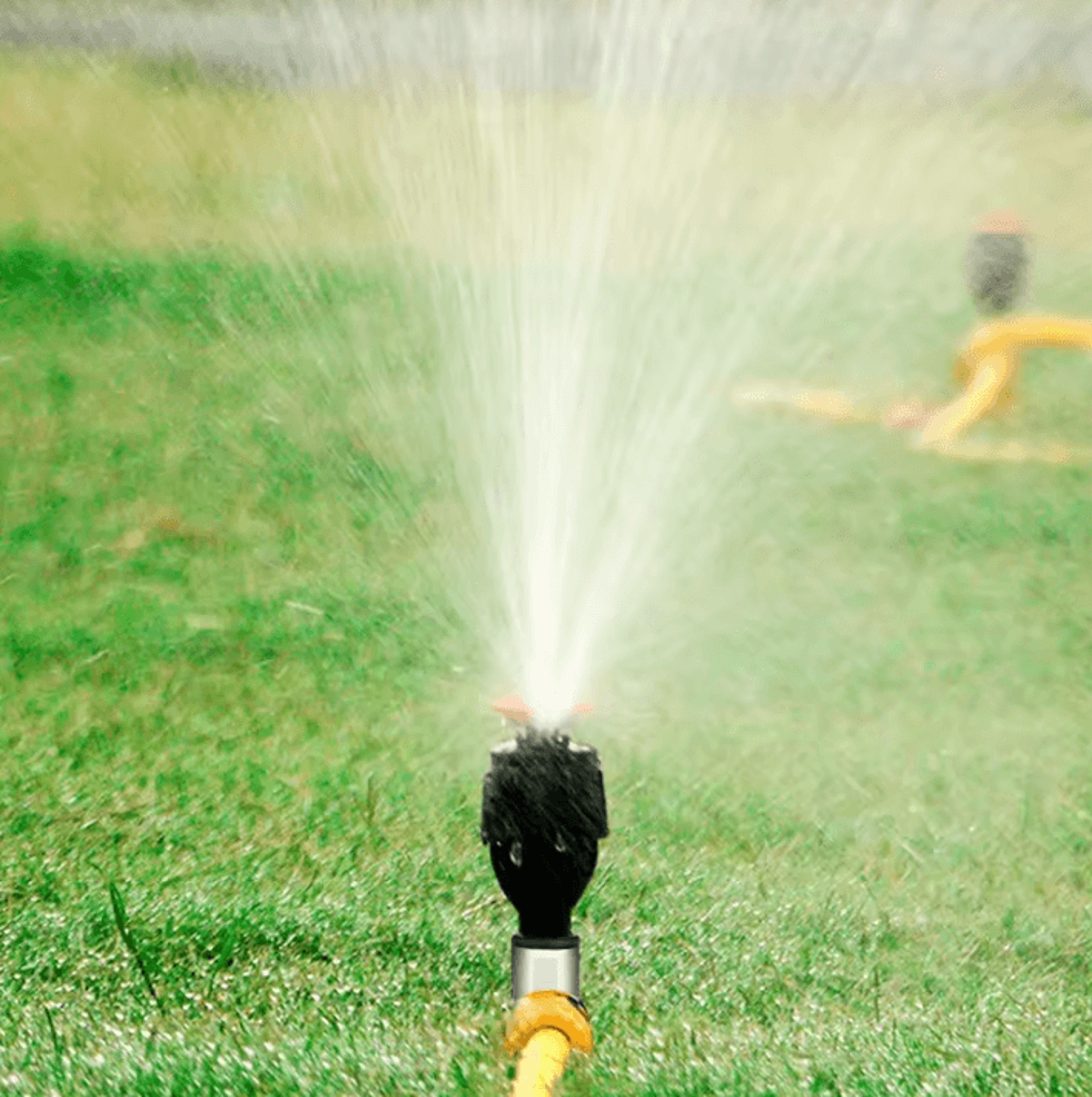 360 Automatic Rotating Garden Sprinkler With 10M Water Hose Set 2