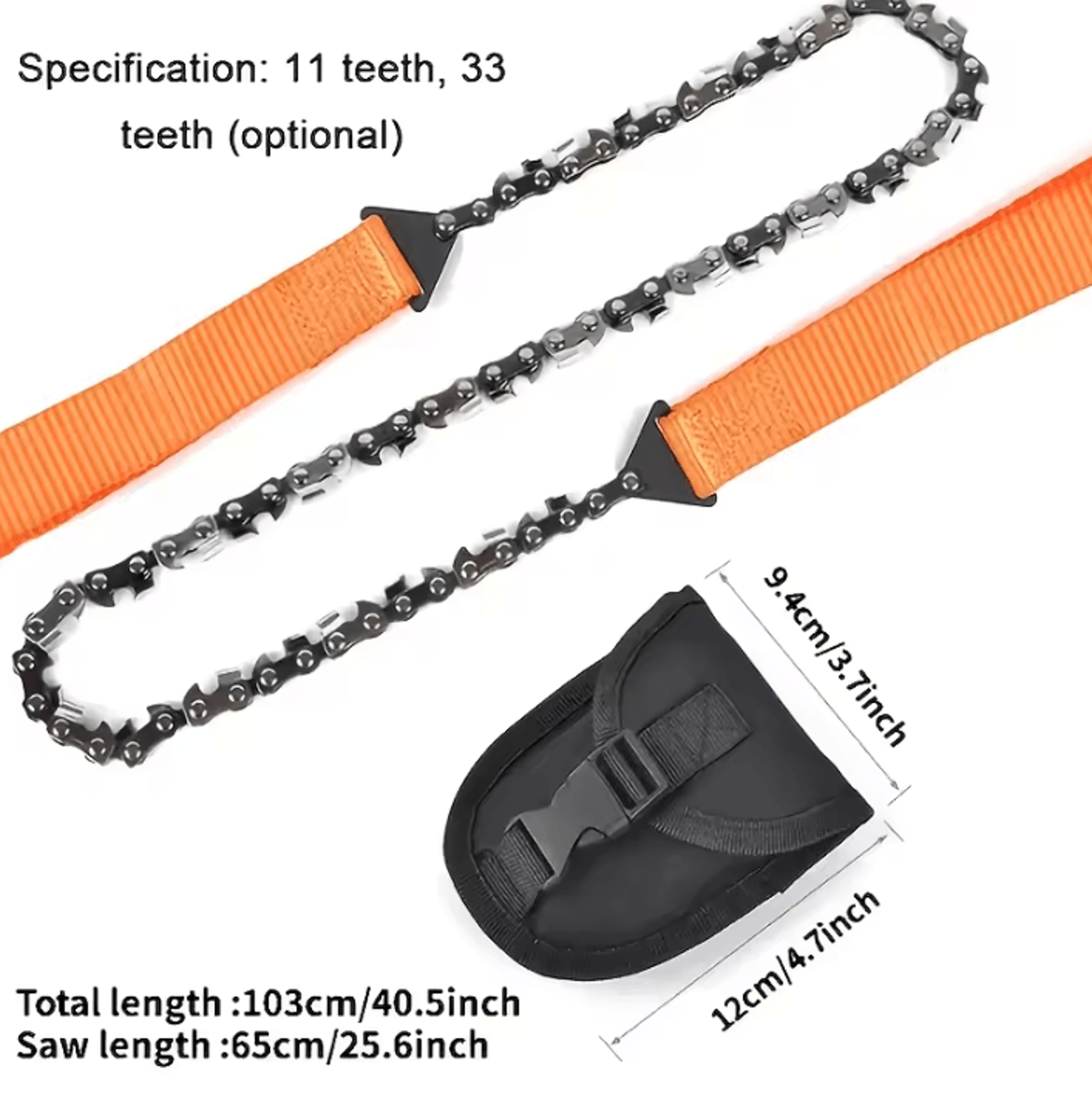 Portable Pocket Hand Chainsaw  Compact Rope Saw For Camping Hiking  Survival 5