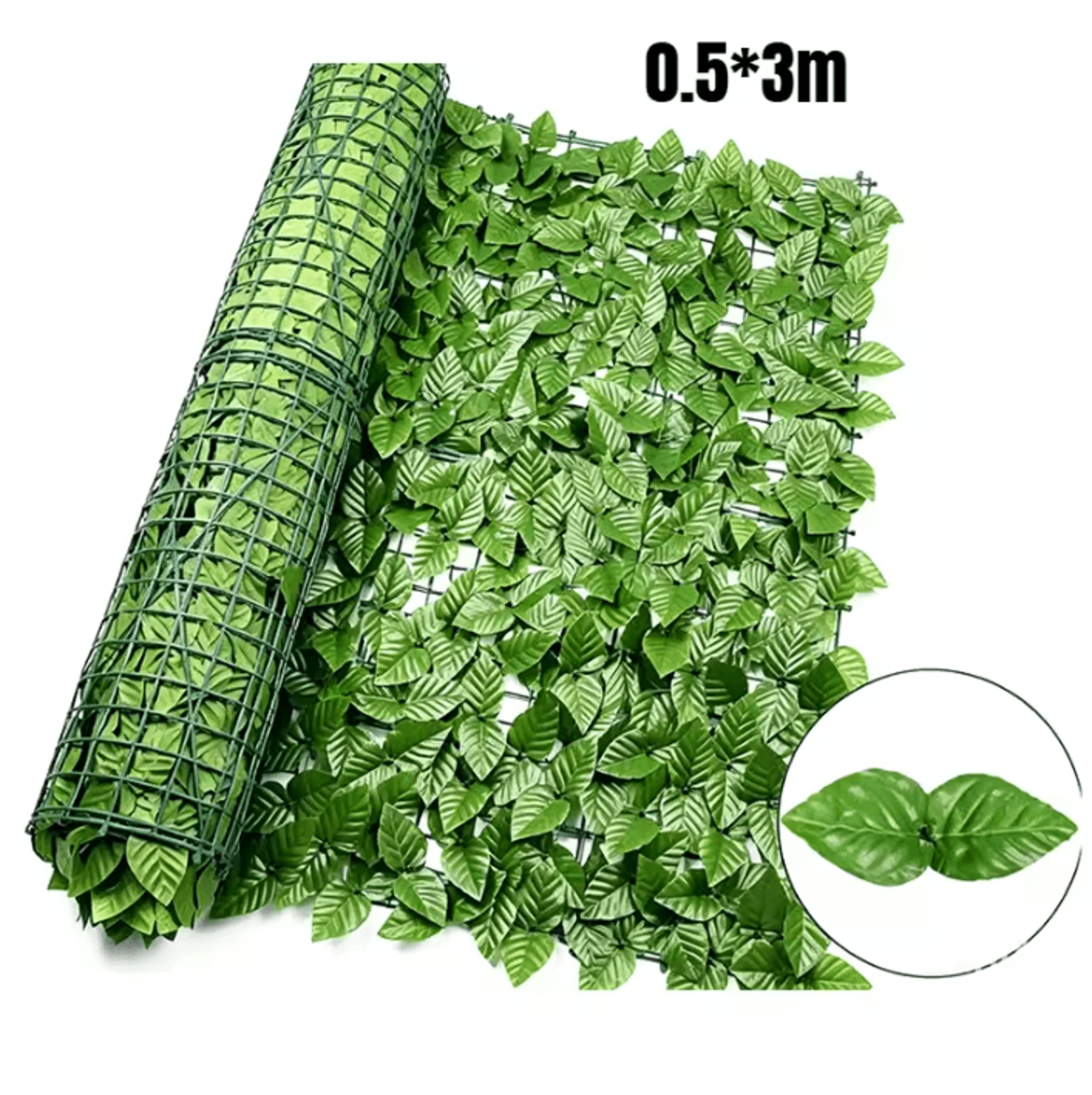 Artificial Leaf Privacy Fence  Decorative Greenery Screen For Garden Balcony  Porch 6