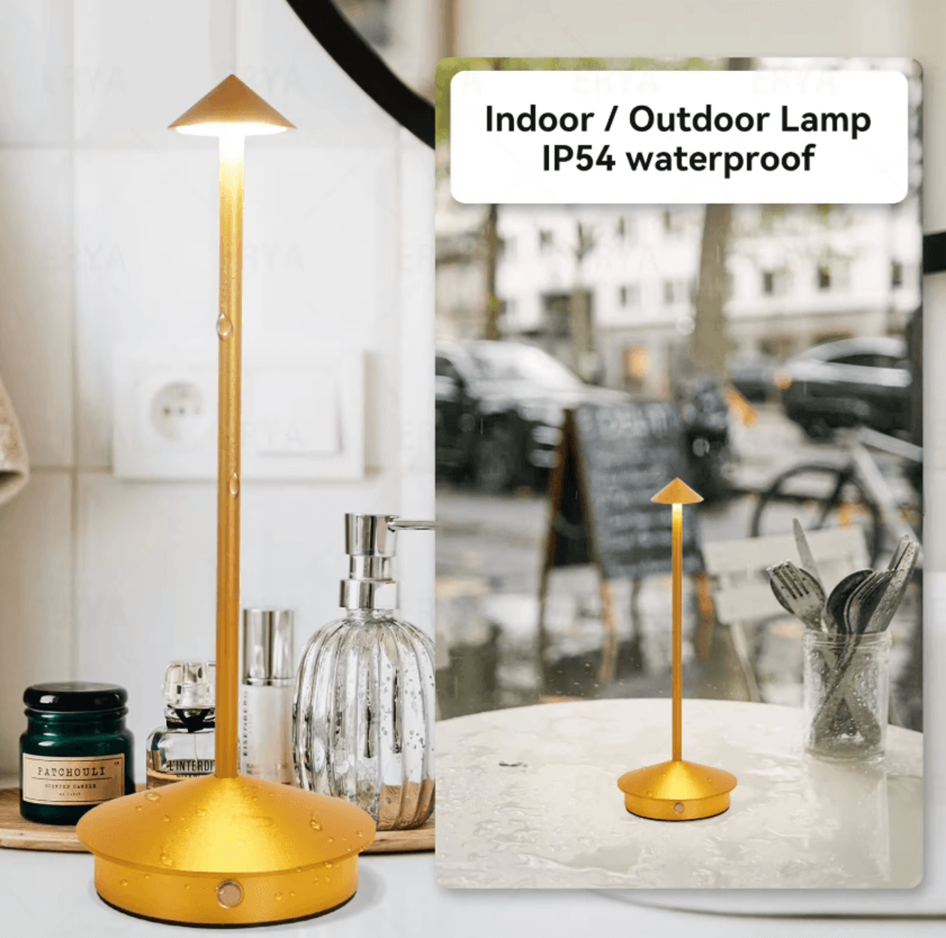 Rechargeable LED Table Lamp With Touch Control For Dining Bedroom  Home Decor 3