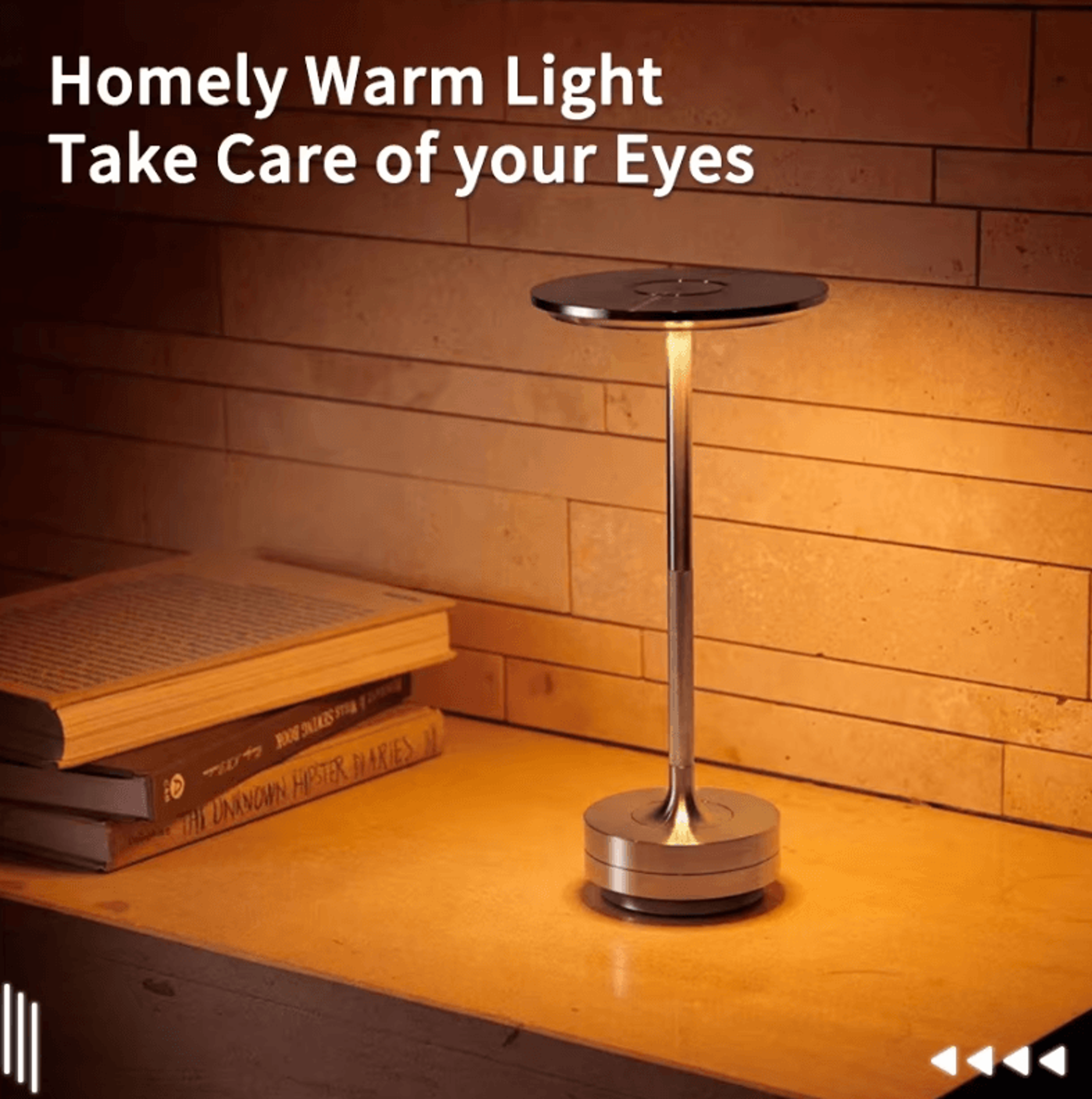 Wireless Rechargeable Touch Table Lamp For Bedroom Desk  Home Decor 4