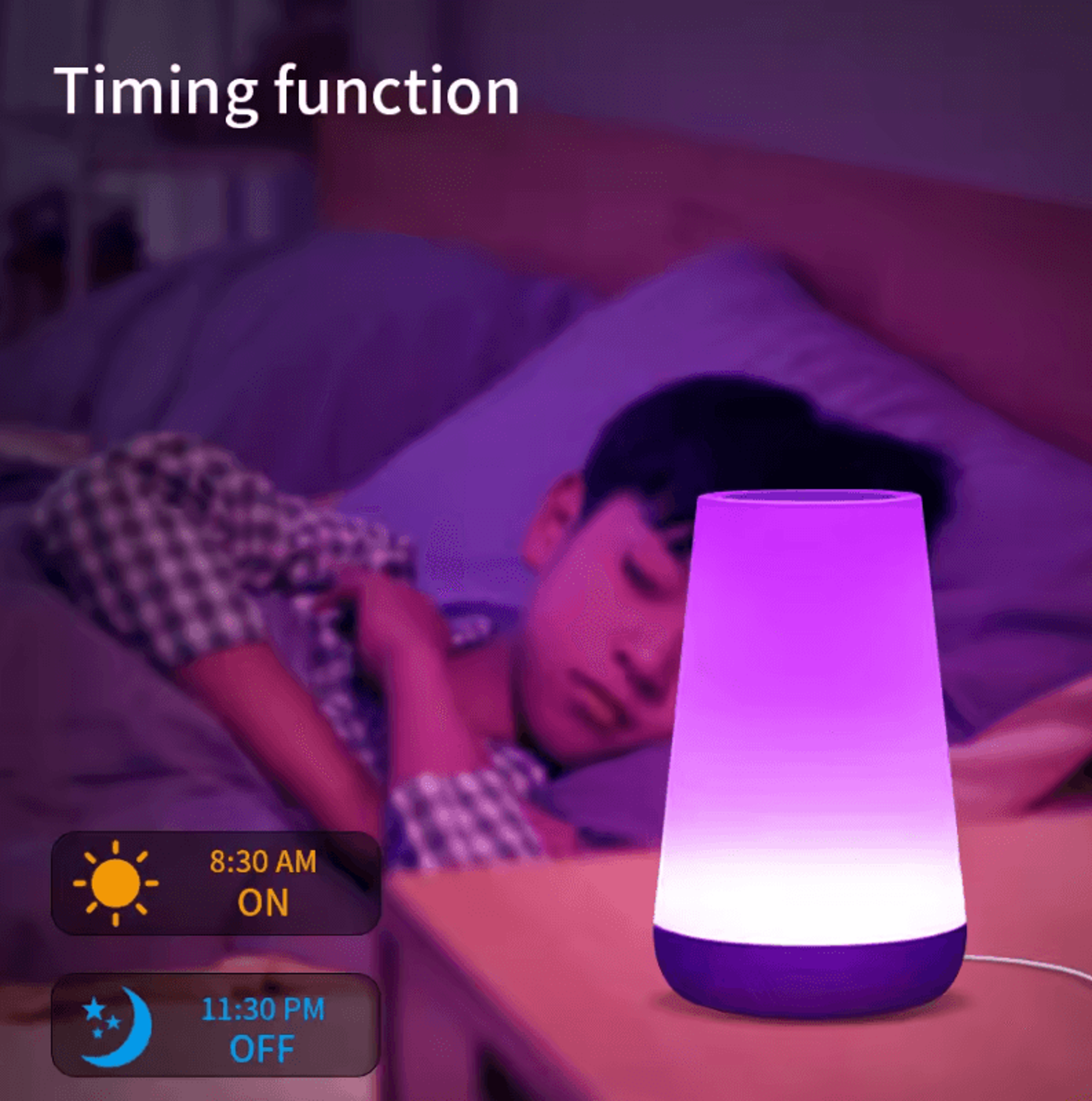 Tuya WiFi Smart LED Table Lamp With App  Voice Control For Bedroom Desk  Home 4